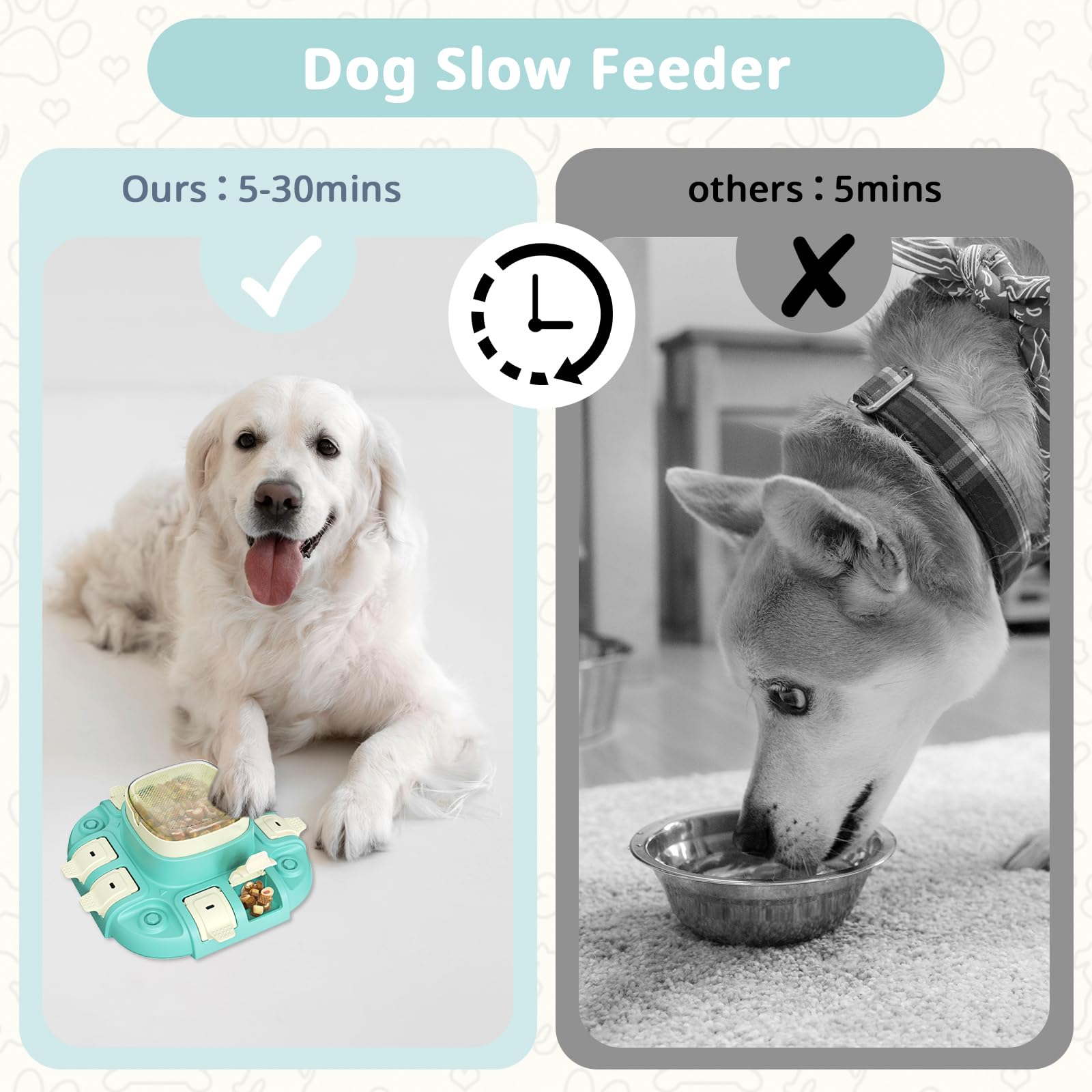 COSOWO Dog Puzzle Toys Treat Dispensing Enrichment Toy for Smart Dogs, Interactive Brain Stimulation Toys for Puppies IQ Trainin
