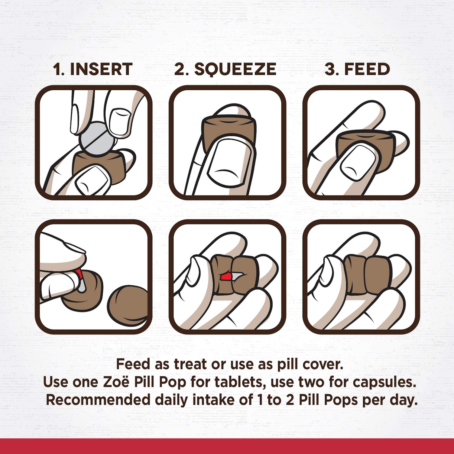 Zoe Zo Pill Pops for Dogs, Healthy Dog Treats, All Natural Dog Treats to Hide Medication, Grilled Beef with Ginger Recipe, 3.5 o