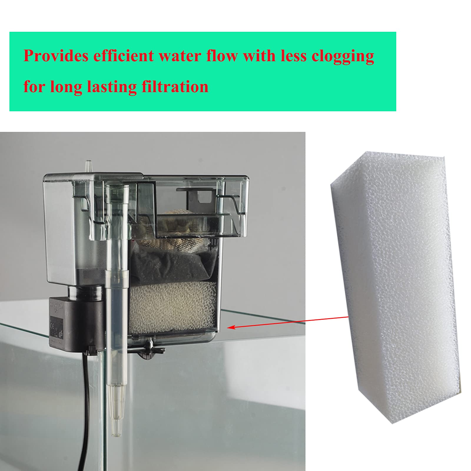 Qzbhct 4 Pack Replacement Foam Filters For Aquaclear 110/500 A623