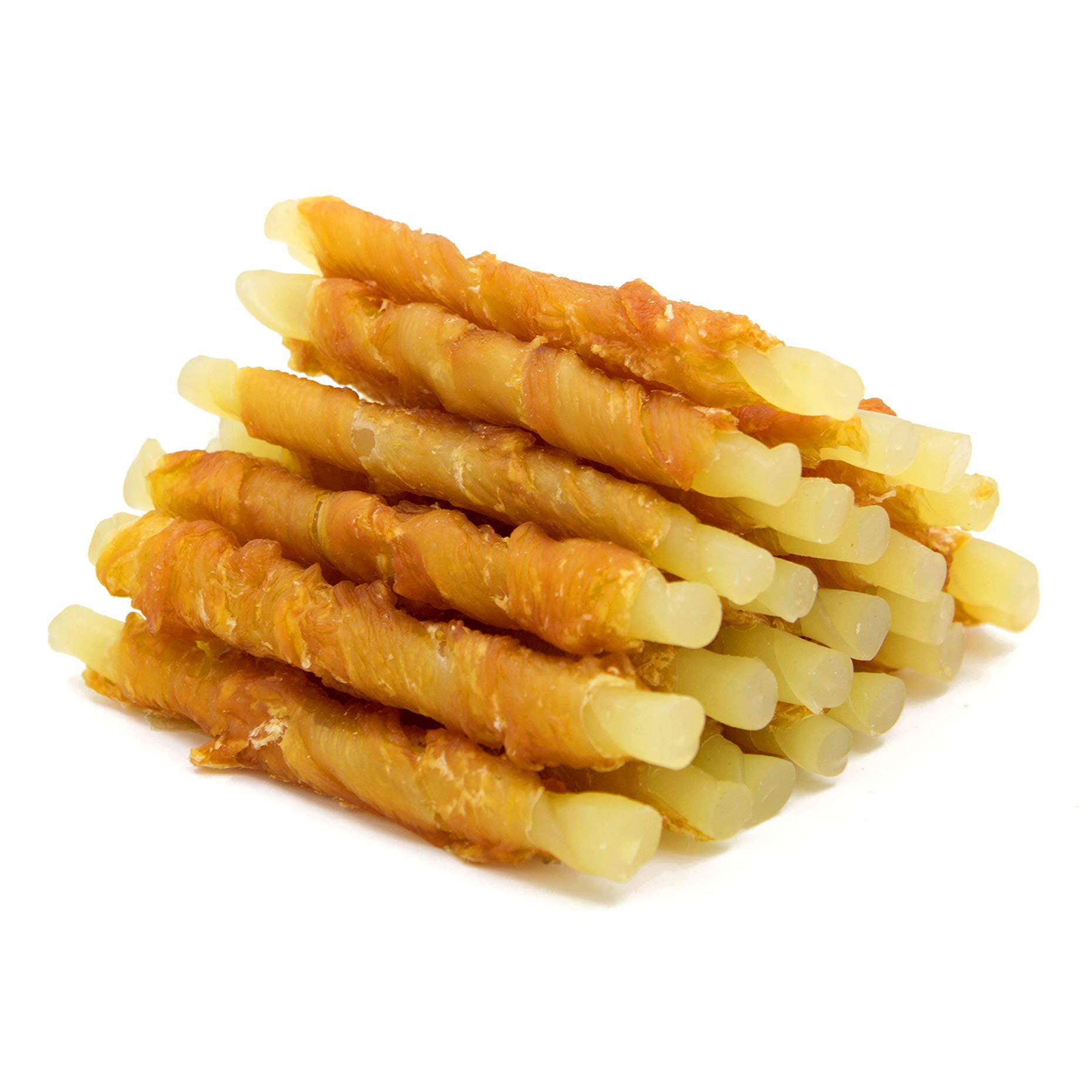 Jungle Calling Rawhide Free Treats for Dogs, Chicken Wrapped Cod Sticks Dog Treats, Soft Chewy Snacks for Training Rewards, 10.6