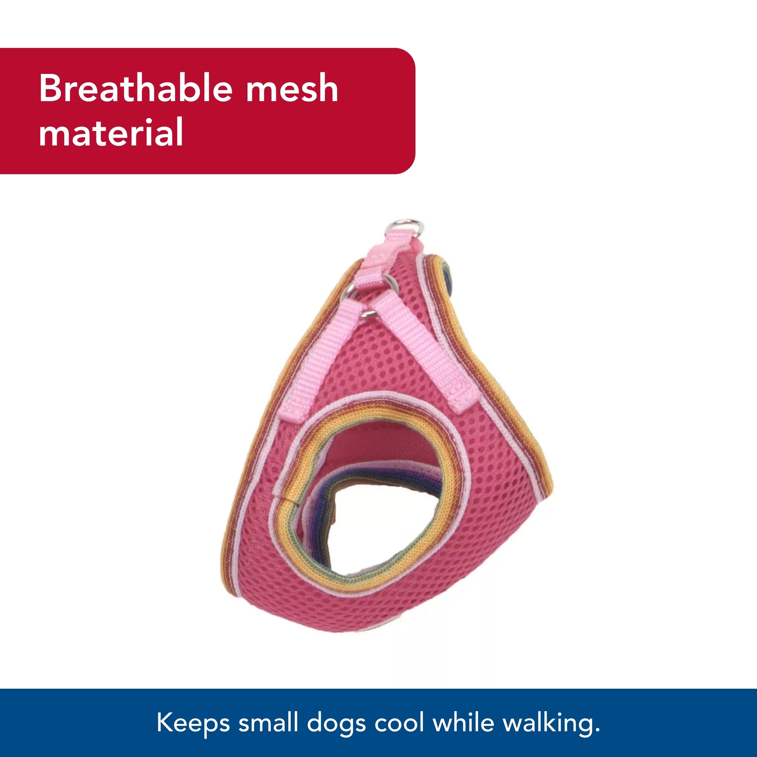 Coastal Pet Li'L Pals Comfort Mesh Dog Harness - No-Pull Step-In Dog Harness For Small Dogs & Puppies - Dog Cooling Vest - Orchid - 3/8' X 8'-10'