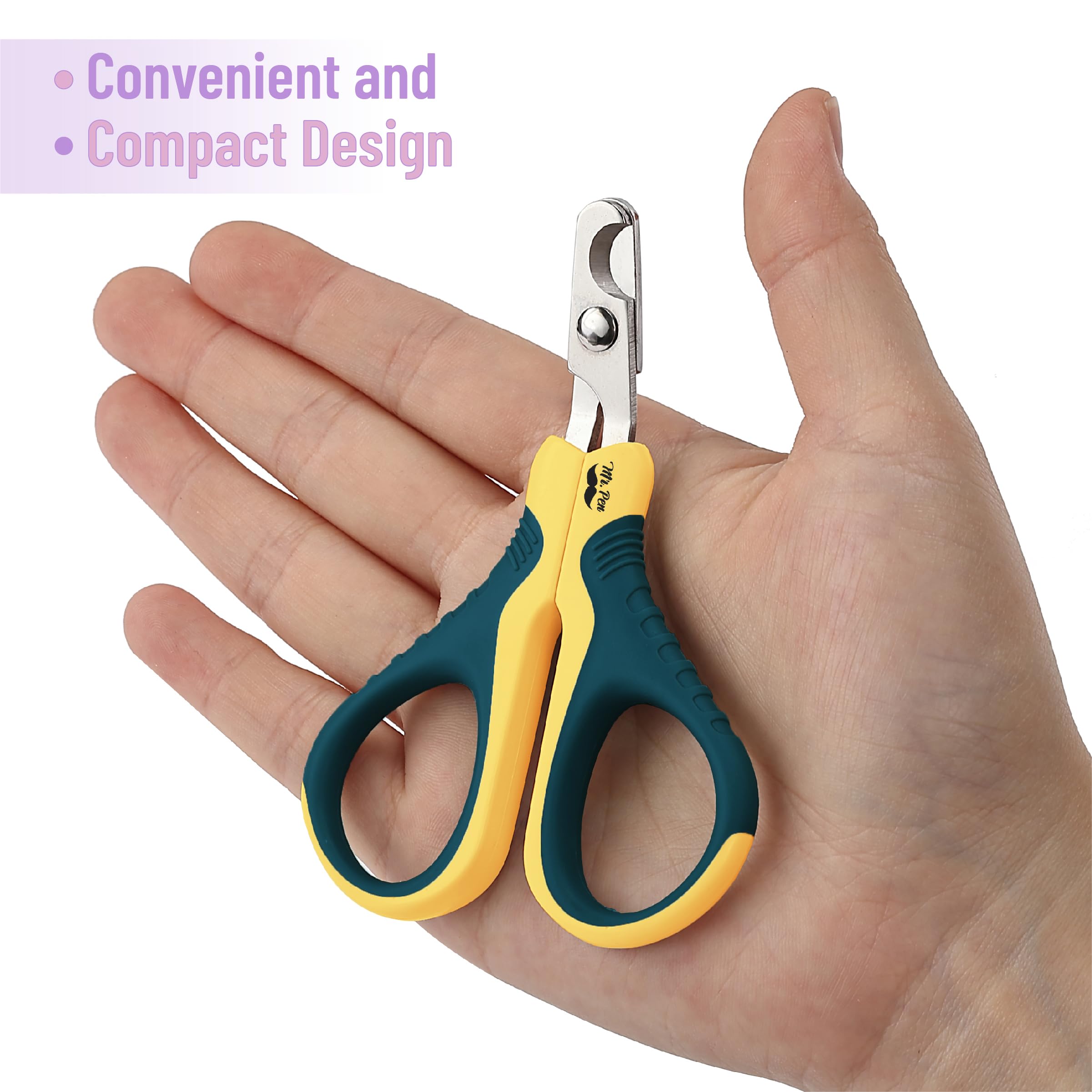 Mr. Pen- Cat Nail Clipper, Yellow & Gray Cat Nail Trimmer, Cat Nail Clippers, Cat Claw Clippers, Cat Clippers For Nails, Pet Nail Clippers, Kitten Nail Clipper, Small Dog Nail Clipper Cat Claw Trimmer
