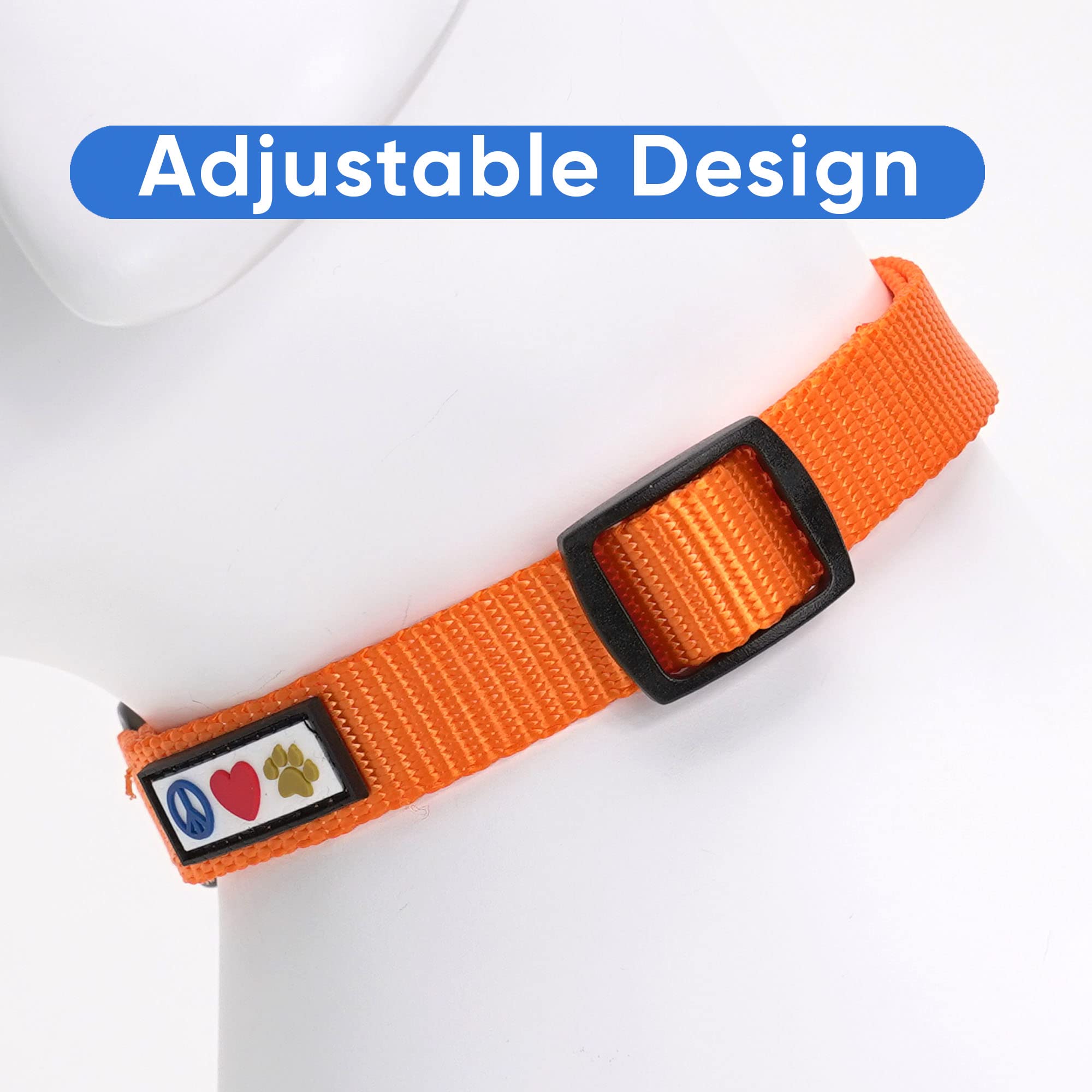 Pawtitas Dog Collar For Large Dogs Adjustable Dog Collar Heavy Duty Waterproof Collars For Dogs With Quick-Release Buckle - Oran