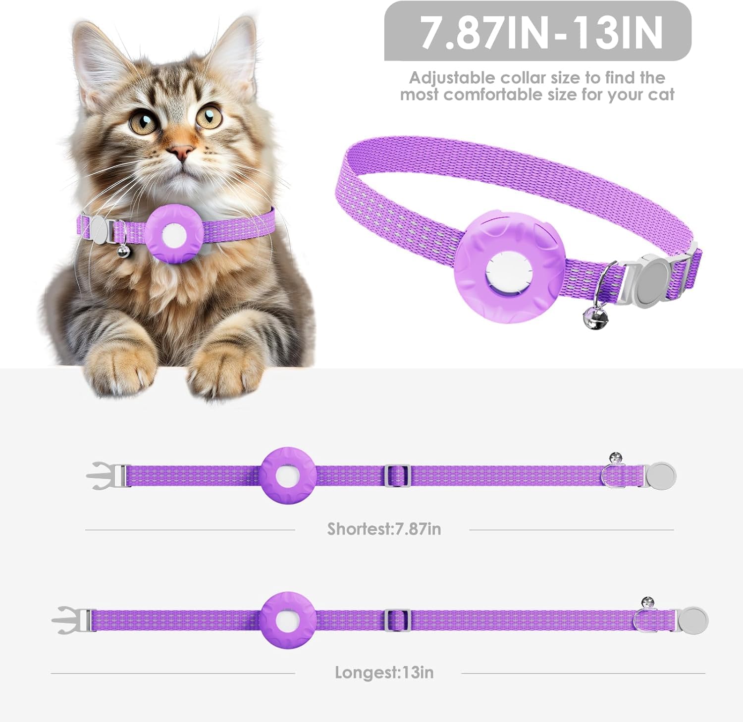 Pet Tracker for Cats,GPS Cat Tracker,Smart Pet Location Tracker with Collar and Holder,Waterproof Cat GPS Tracker Tracking Devic