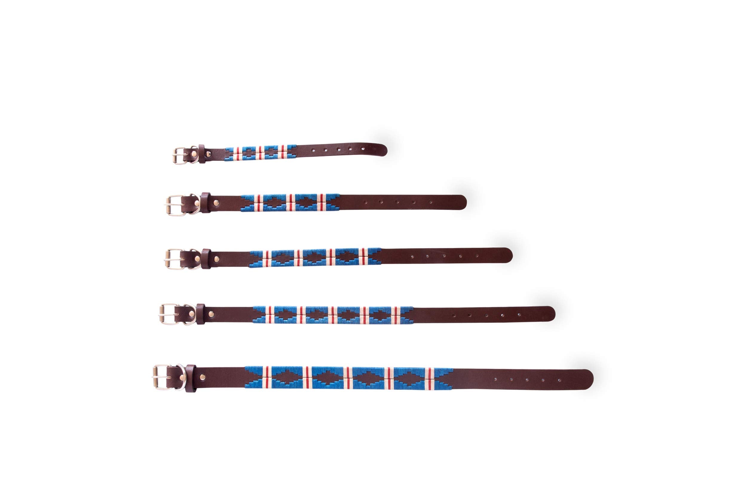 Gaucho Goods Soft Leather Dog Collar - The Pacific (M)