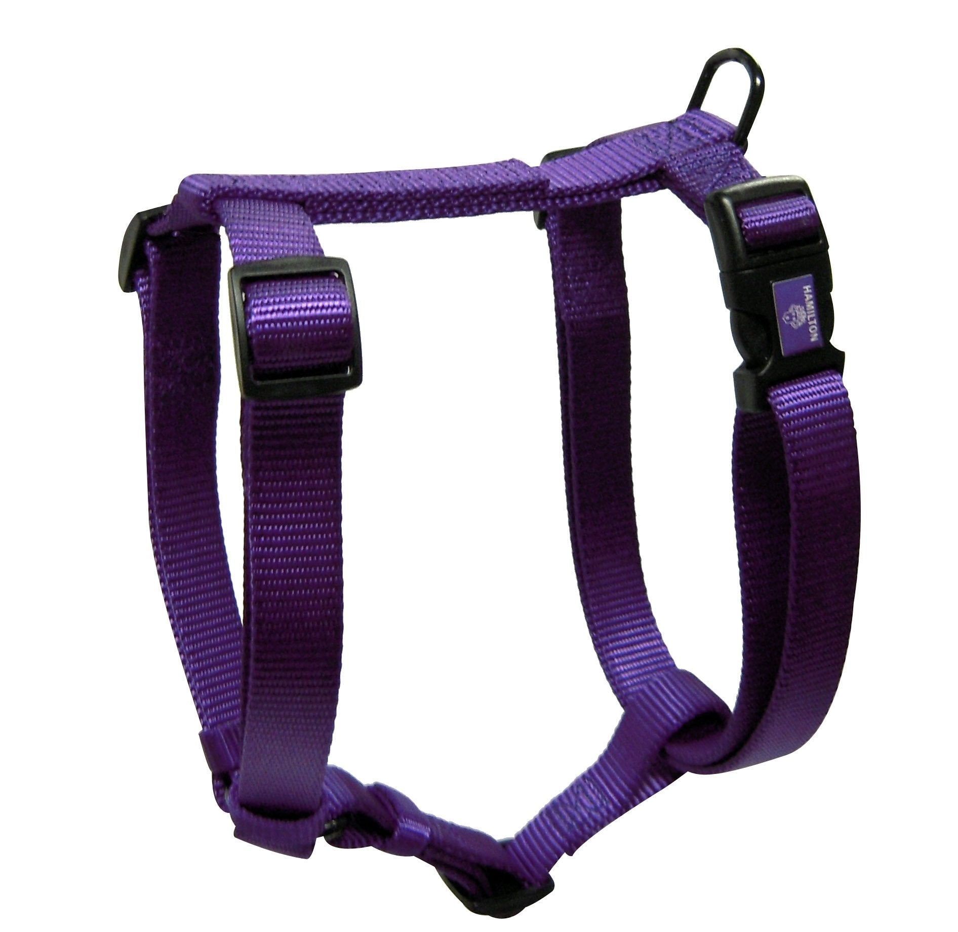 Hamilton Adjustable Comfort Nylon Dog Harness, Purple, 1'' x 40-50''