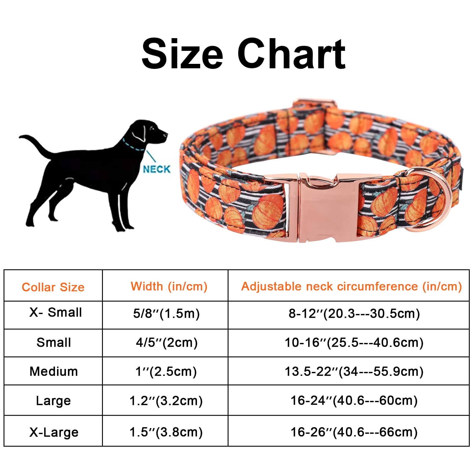 Maca Bates Halloween Pumpkin Dog Collar With Bow Bowtie For Dogs Sailor Bow Tie Adjustable Breakaway Cute Collars Accessories Fall Gift For Small Medium Large Xl Puppy With Golden Metal Buckle