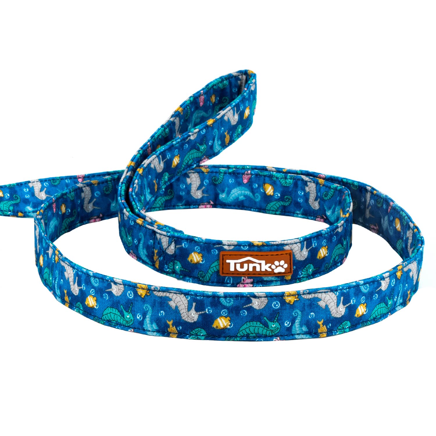 Tunkoo Dog Leash Hippocampus With Soft Comfy Cotton Handle