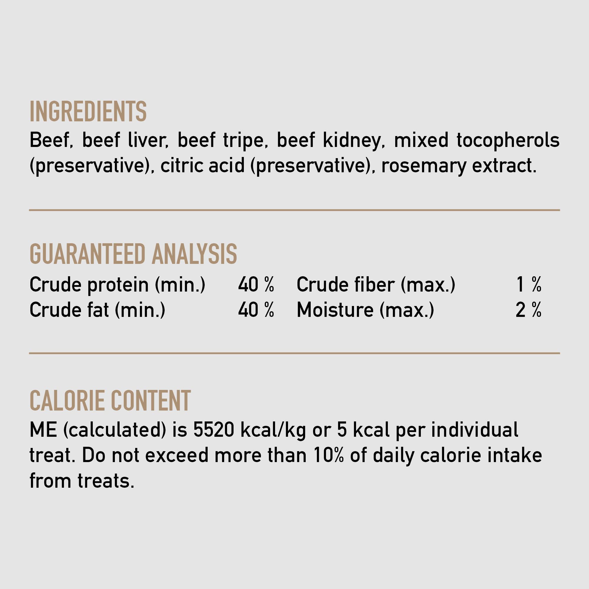 ORIJEN Freeze Dried Dog Treats, Grain Free, High Protein, Raw Animal Ingredients, Ranch-Raised Beef, 3.25oz