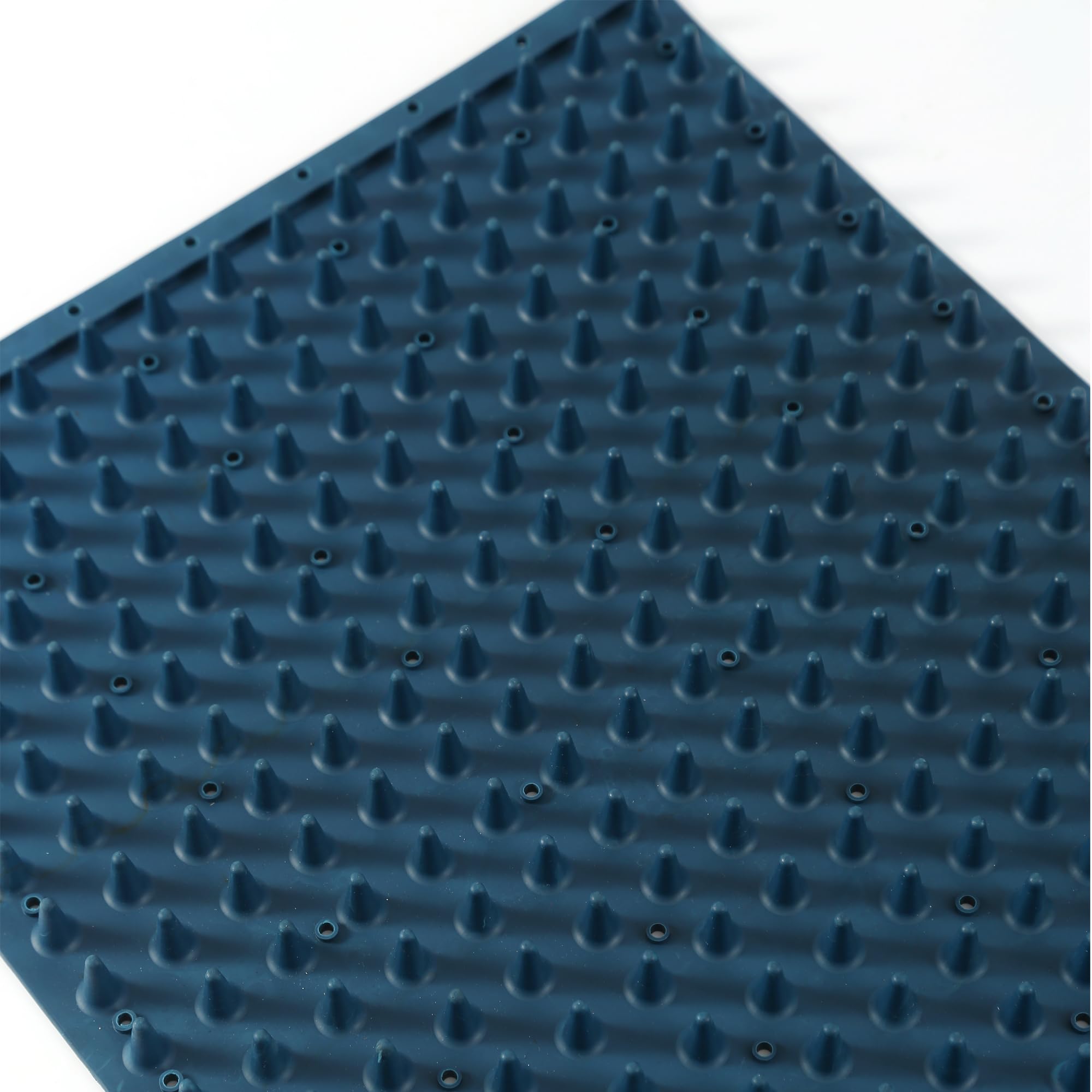 homcare Horse Scratching Post Pad 2-Pack, Blue Rubber Itch Relief Scratcher for Horses, Cows, Dogs, and Livestock