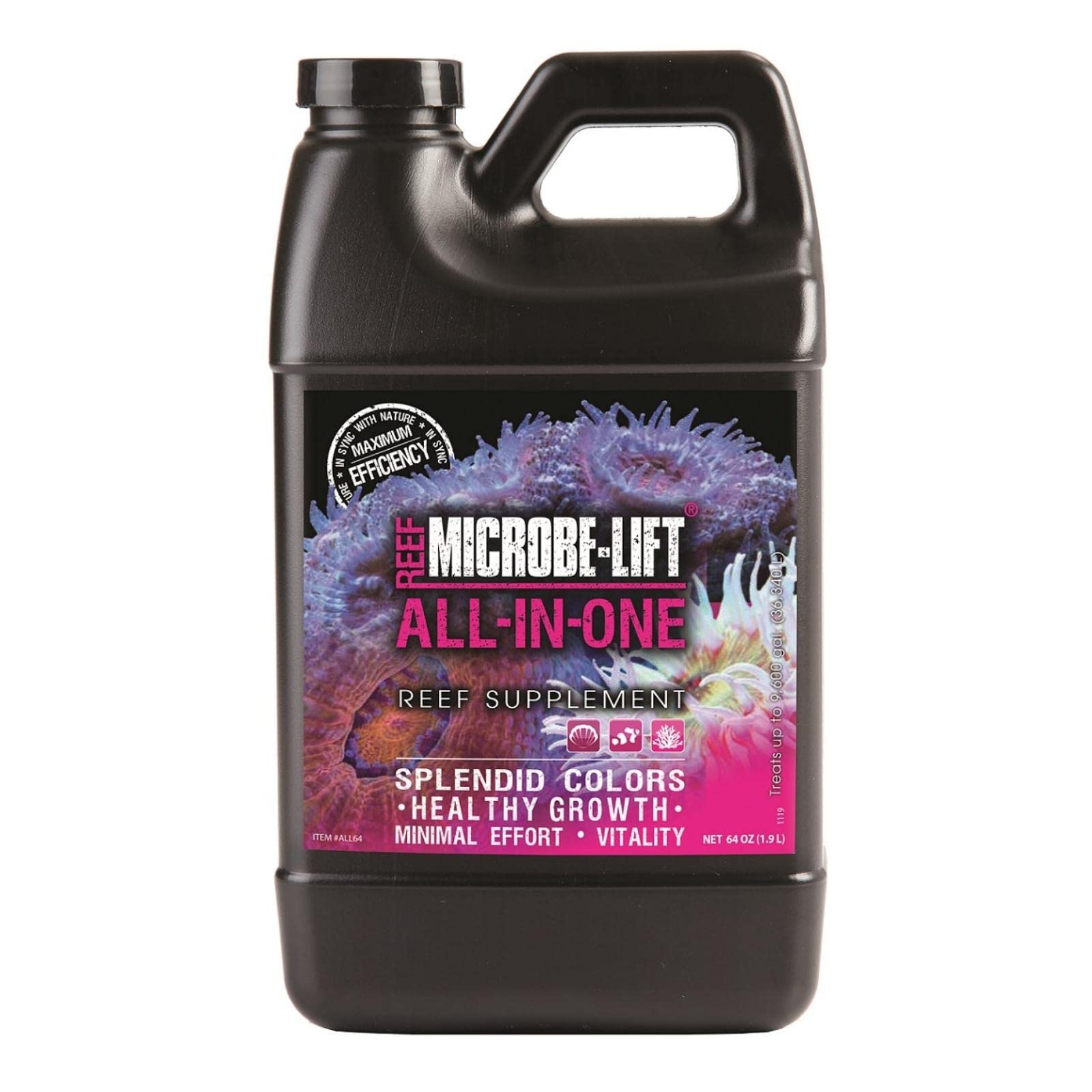 MICROBE-LIFT All-in-One Master Reef Supplement for Reef Environment Maintenance and Healthy Growth of Fish Tank Plants, 64oz