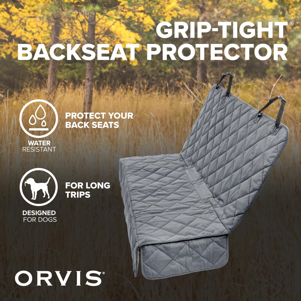 Orvis Grip-Tight Quilted Microfiber Backseat Protector  X-Large  Gray X Large