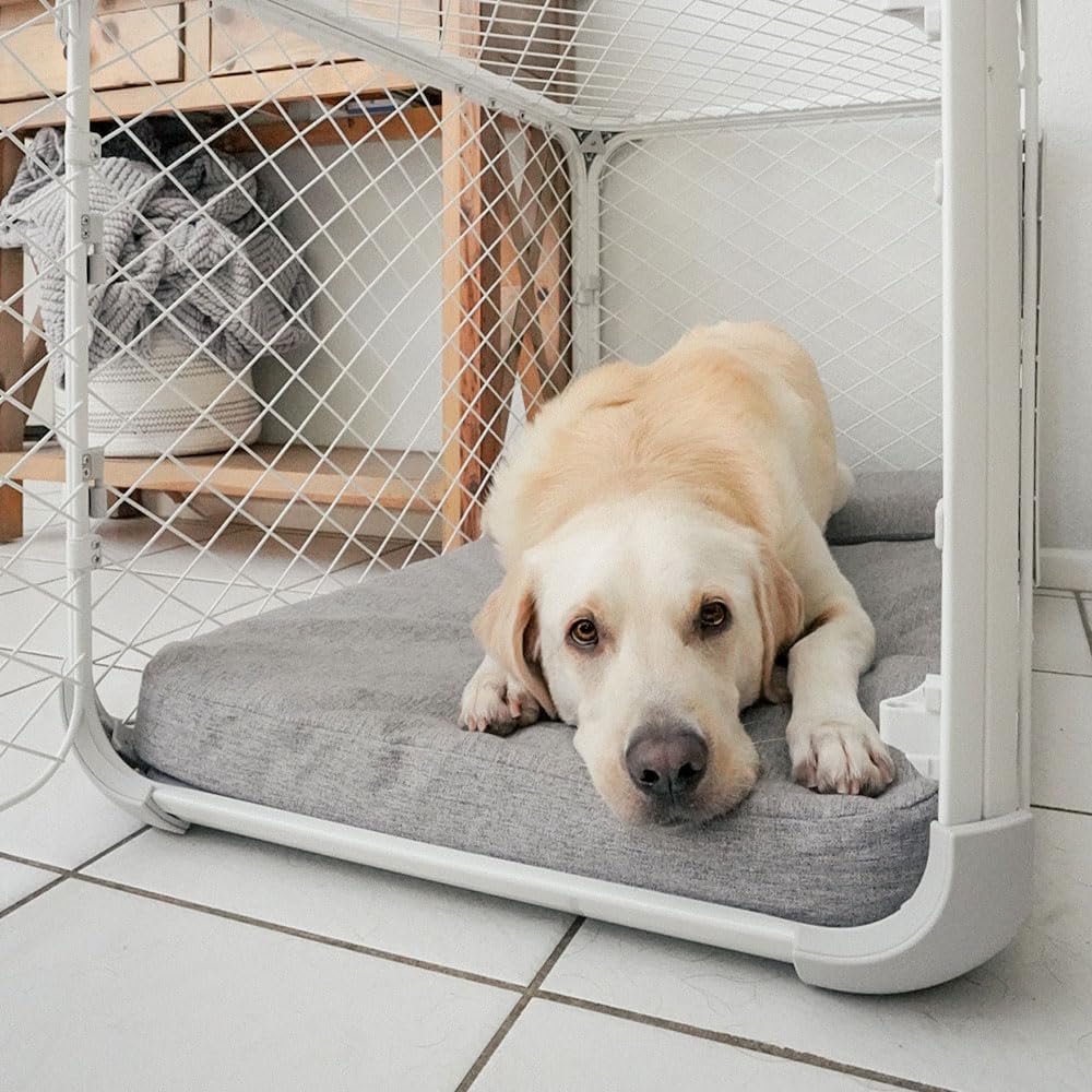Diggs Bolstr Orthopedic Dog Bed With Headrest - Dog Crate Bed For Evolv Crate & Other Standard Pet Kennels - Durable & Comfortab