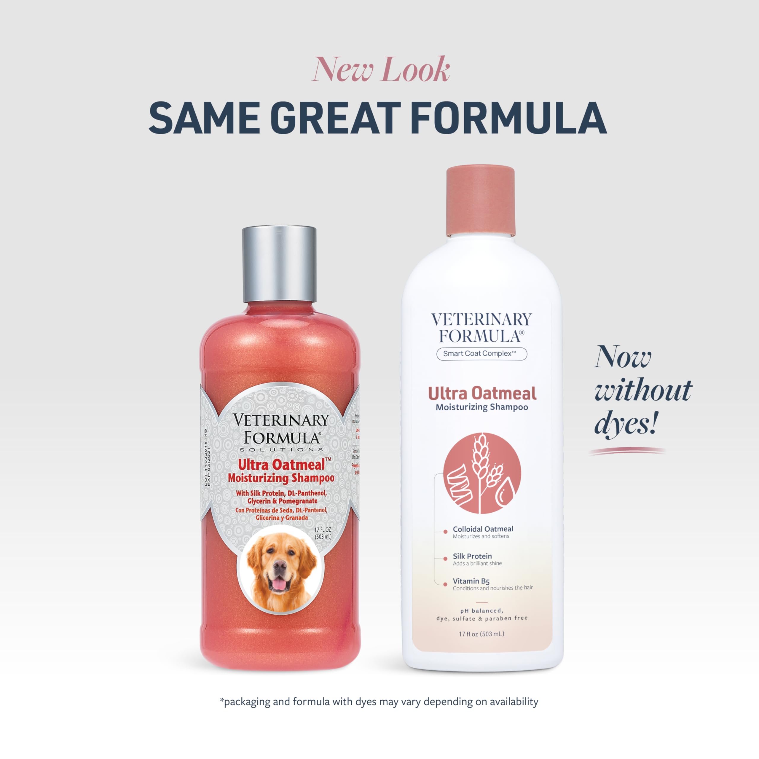 Veterinary Formula Smart Coat Complex Ultra Oatmeal Moisturizing Shampoo For Dogs, 17 Fl Oz – Moisture-Rich, Nourishing Shampoo – Leaves Coat Clean, Soft, Silky, Shiny – Long-Lasting Fragrance
