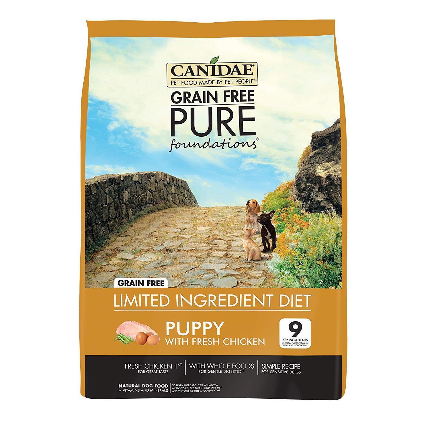 Canidae Pure PUPPY Real Chicken, Lentil & Whole Egg Recipe Dry Dog 12 LB