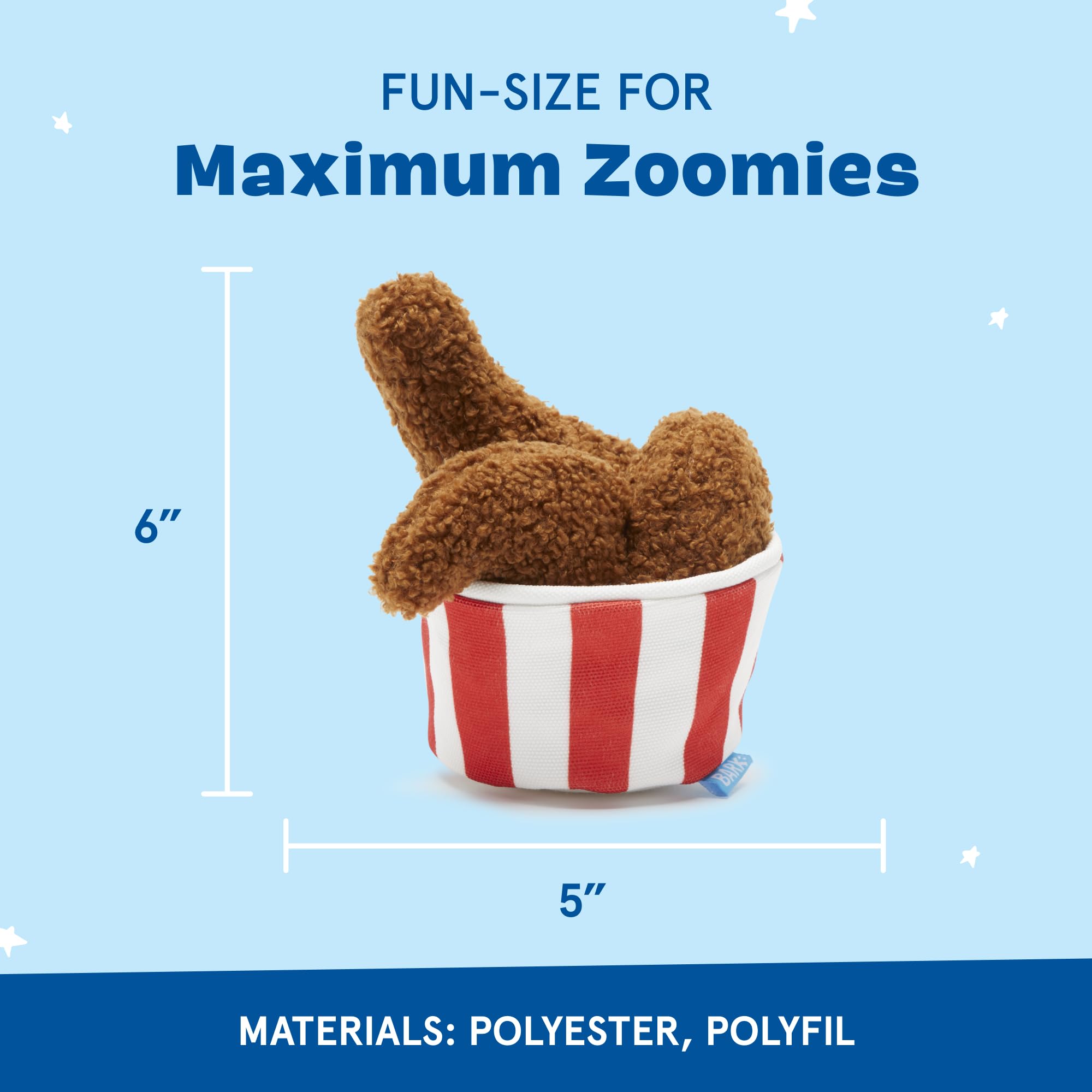 Barkbox 2 in 1 Interactive Plush Dog Toy - Rip and Reveal Dog Toy for Medium, & Large Dogs - Stimulating Squeaky Pet Enrichment