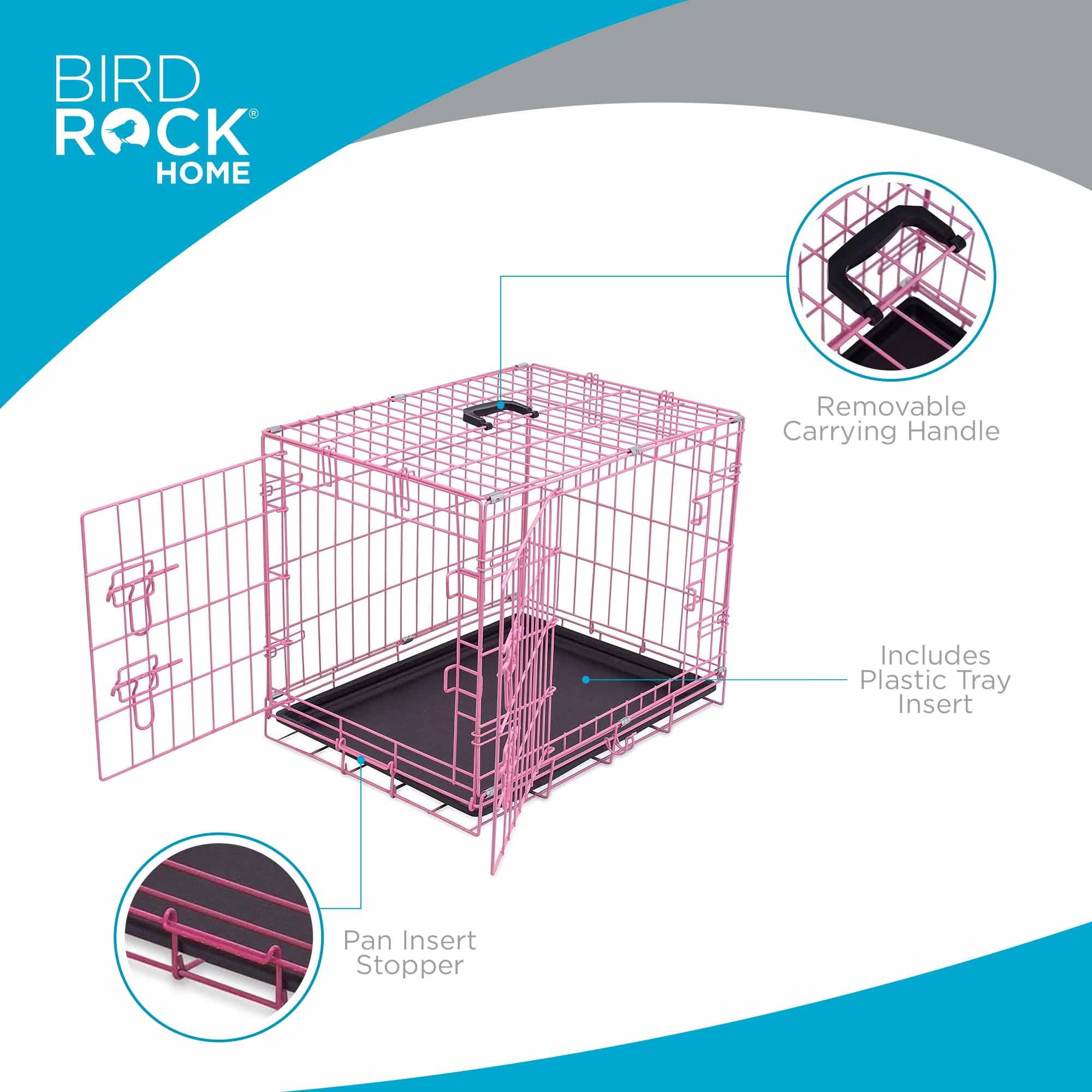 Internet'S Best Wire Dog Crate For Dogs - Double Door Metal Steel Crate, Indoor Folding & Collapsible Cage, Secure & Durable, Po