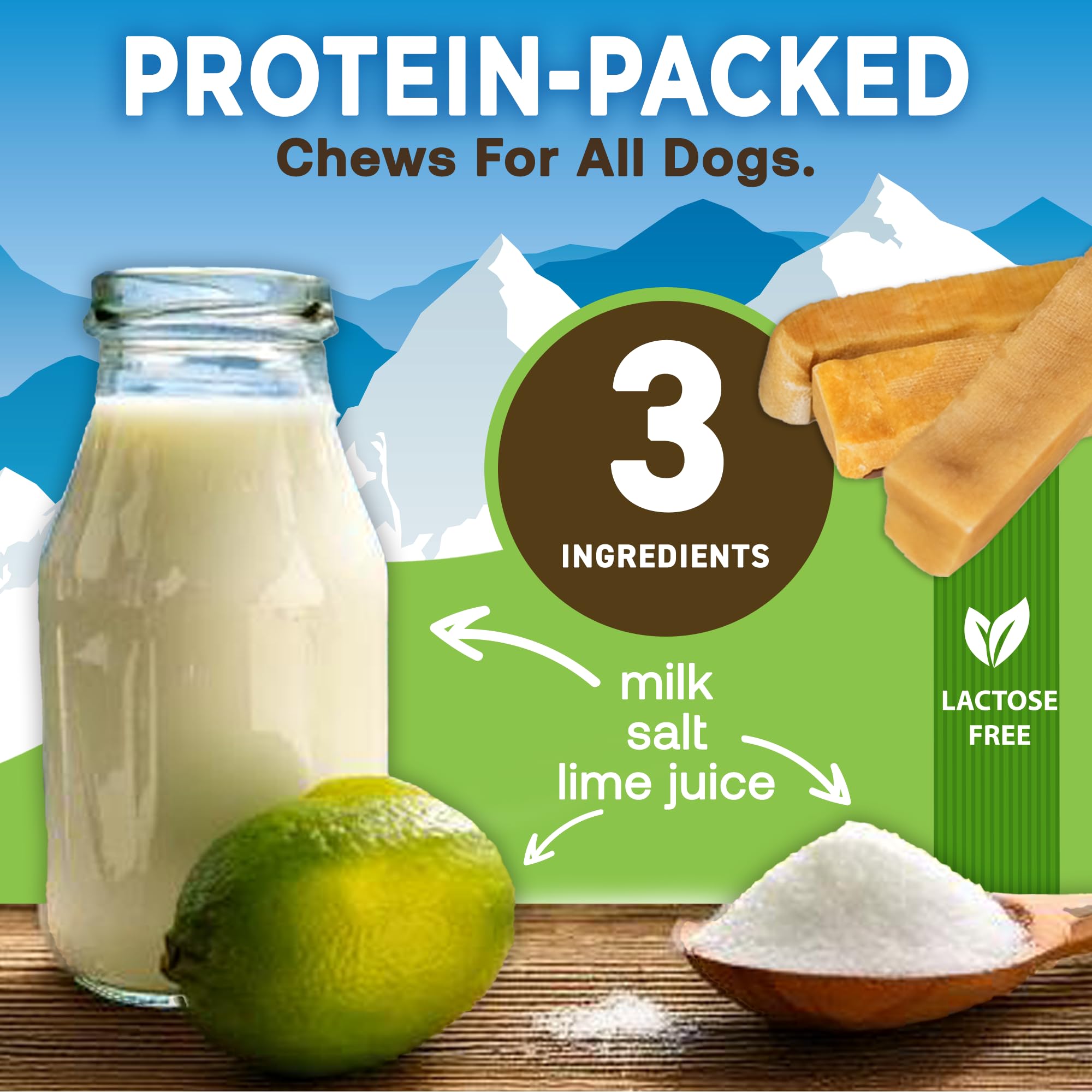 EcoKind Premium Gold Yak Cheese Himalayan Dog Chews, Healthy Dog Treats, Yak Chews for Small Dogs, All Natural, Long Lasting Dog