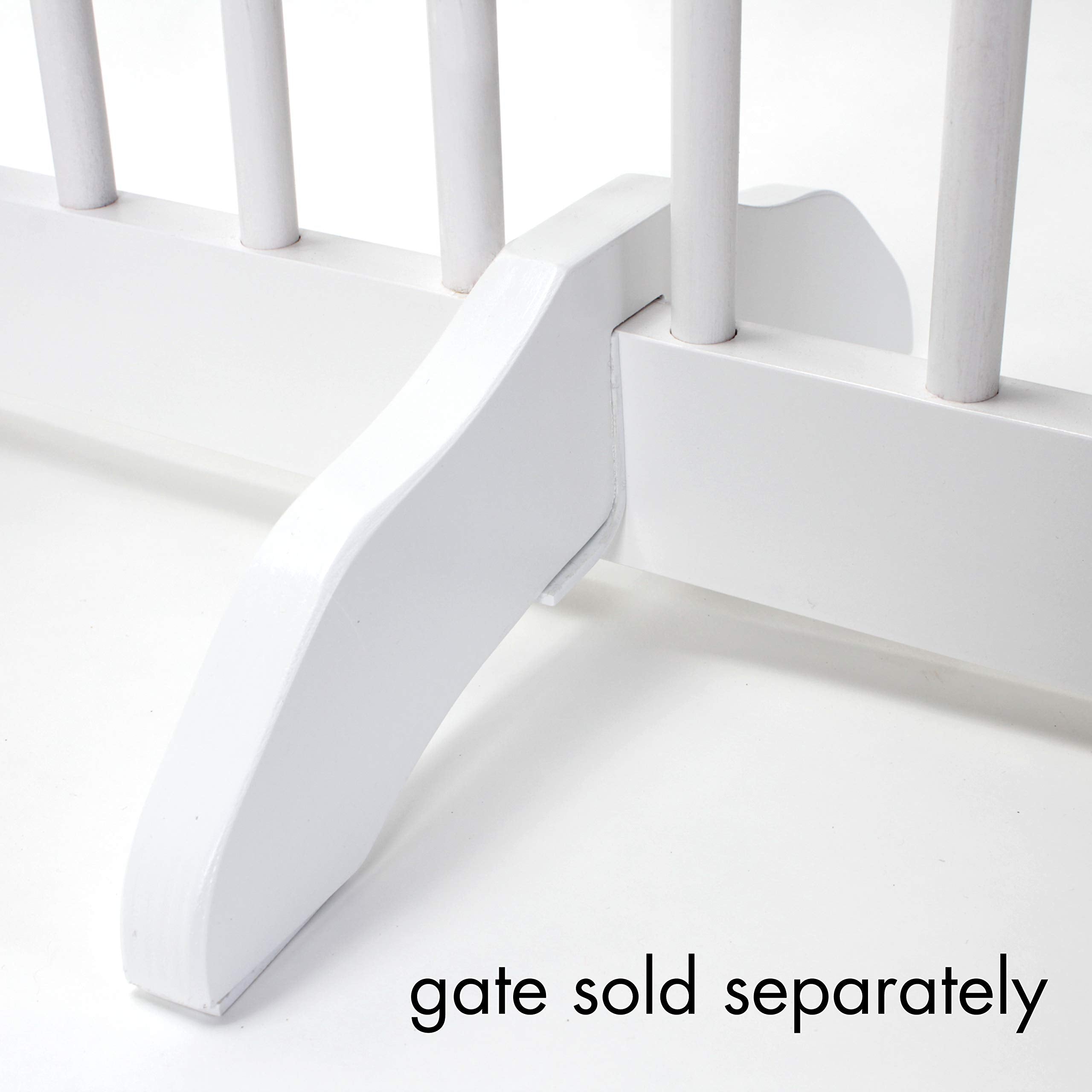 Support Feet for 360 Configurable Pet Gate Collection, White, 1 LB (33402)