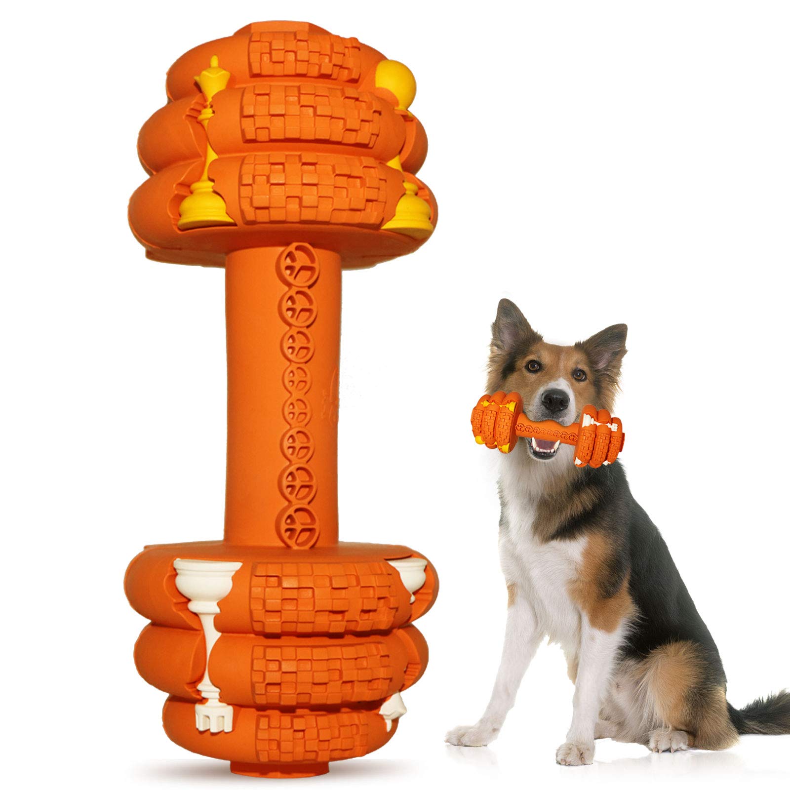 Hswaye Dog Chew Toys for Aggressive Chewers,Food Grade NonToxic Dental Pet Toy,Tough Durable Indestructible Dog Toys for Medium