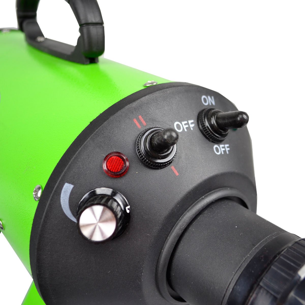 Flying Pig Grooming High Velocity Dog Grooming Dryer with Heater - 2 Piece Set, Model: Flying One, Green