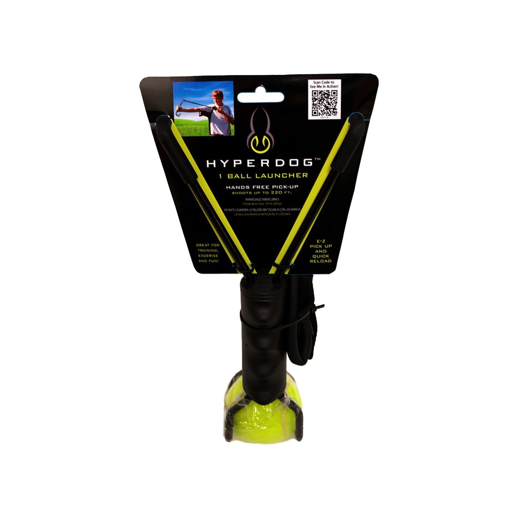 Hyper Pet Ball Launcher Interactive Dog Toy, 1 Tennis Ball