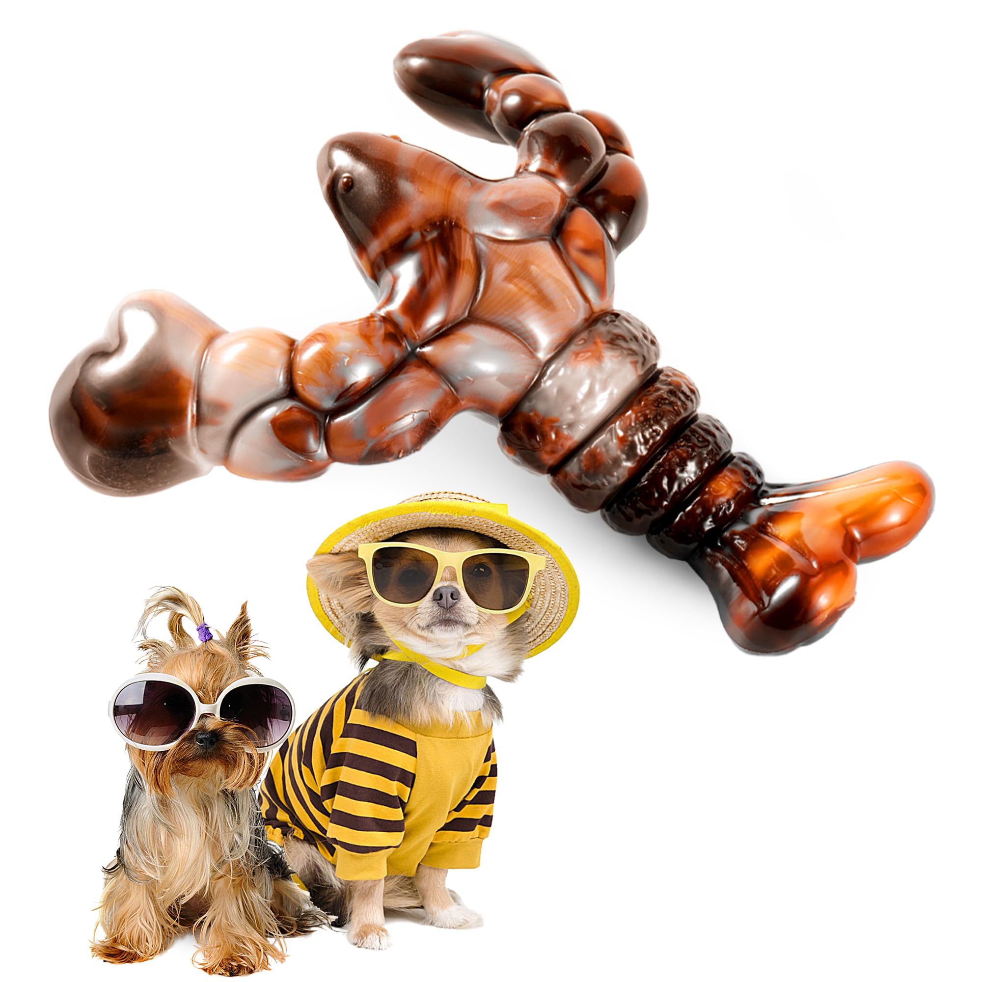 Forfunyou Indestructible Dog Toys For Aggressive Chewers - Large & Medium-Large Breeds, 1-Pack Bacon Flavored Tough Dog Bones Gi