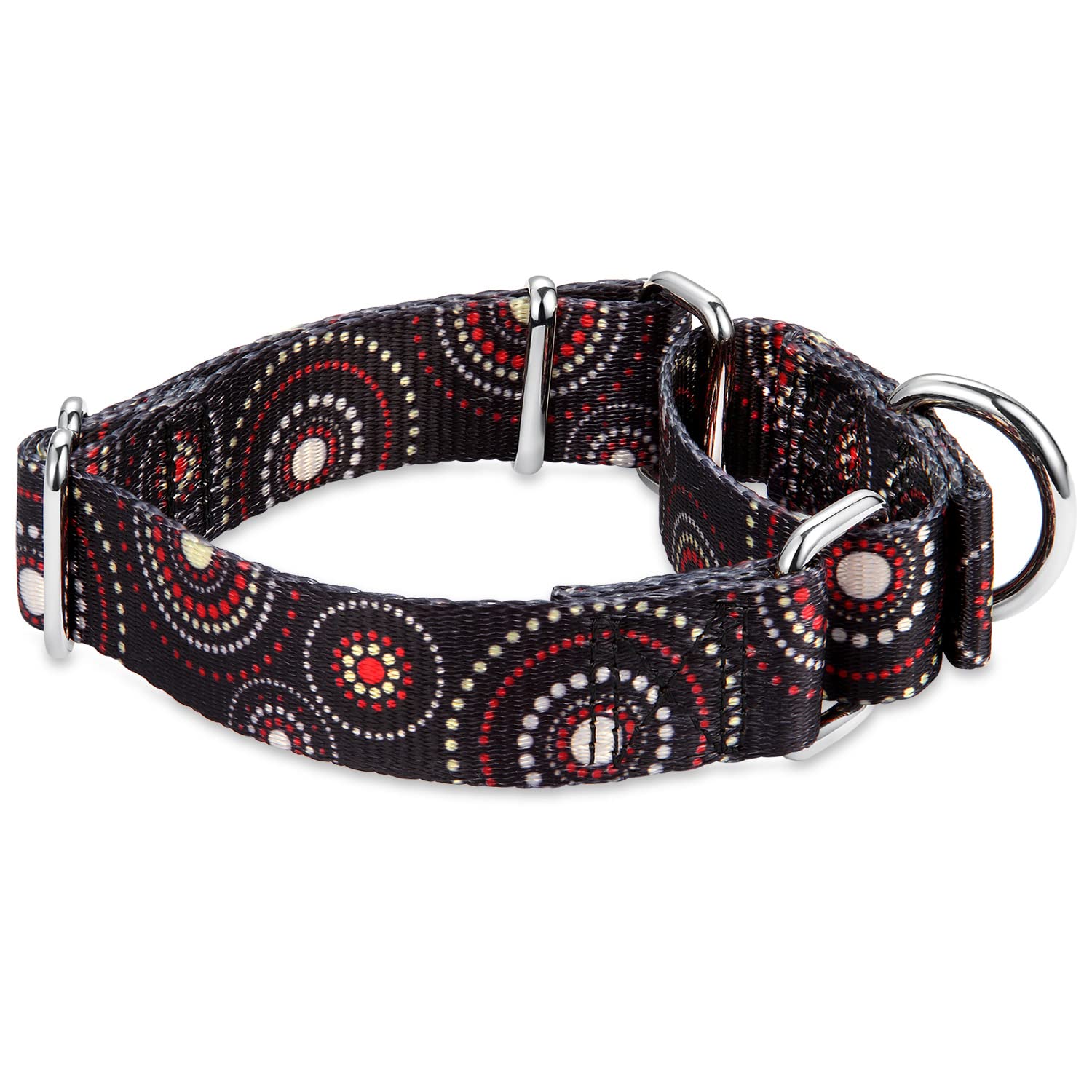 Dazzber Martingale Dog Collars Colourful Oil Painting Pattern Series - No Pull Pet Collar Silky Soft For Medium And Large Dogs (