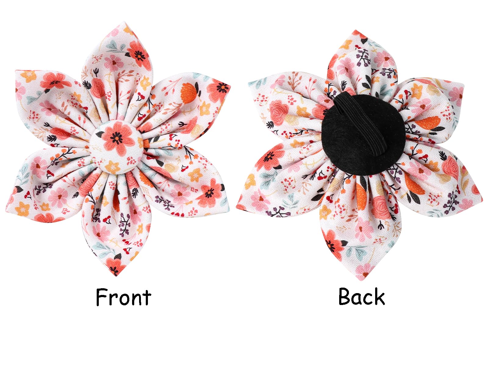 Lionet Paws Design Dogs Collar Cute Adjustable Flower Dog Collars For Girl Female Small Medium Dogs With Summer Floral S