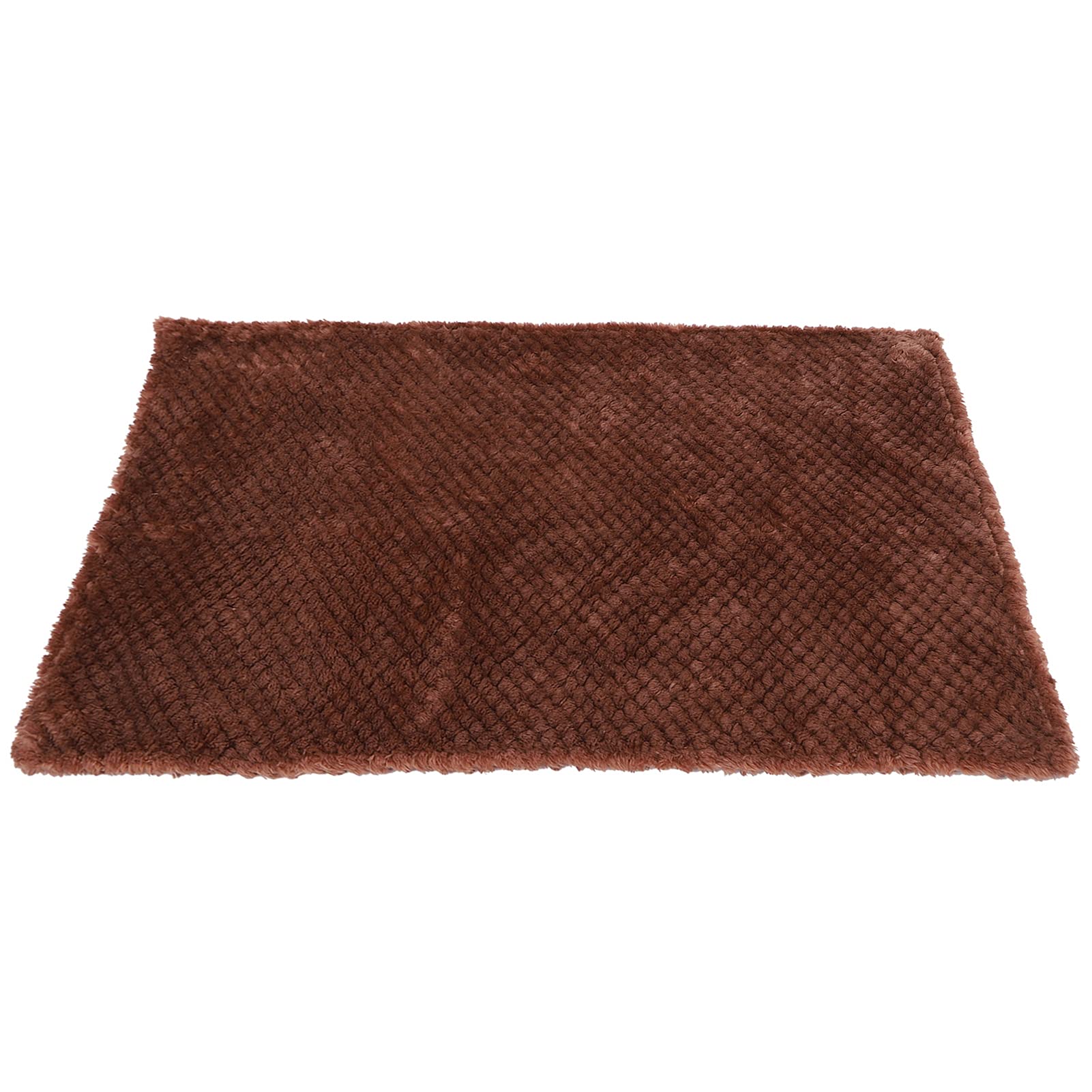 Sleep Bed Mat, Pet Throw Blanket Soft and Warm Fluffy for Multiple Use for Pet Cushion(Coffee, L100 * 80cm)