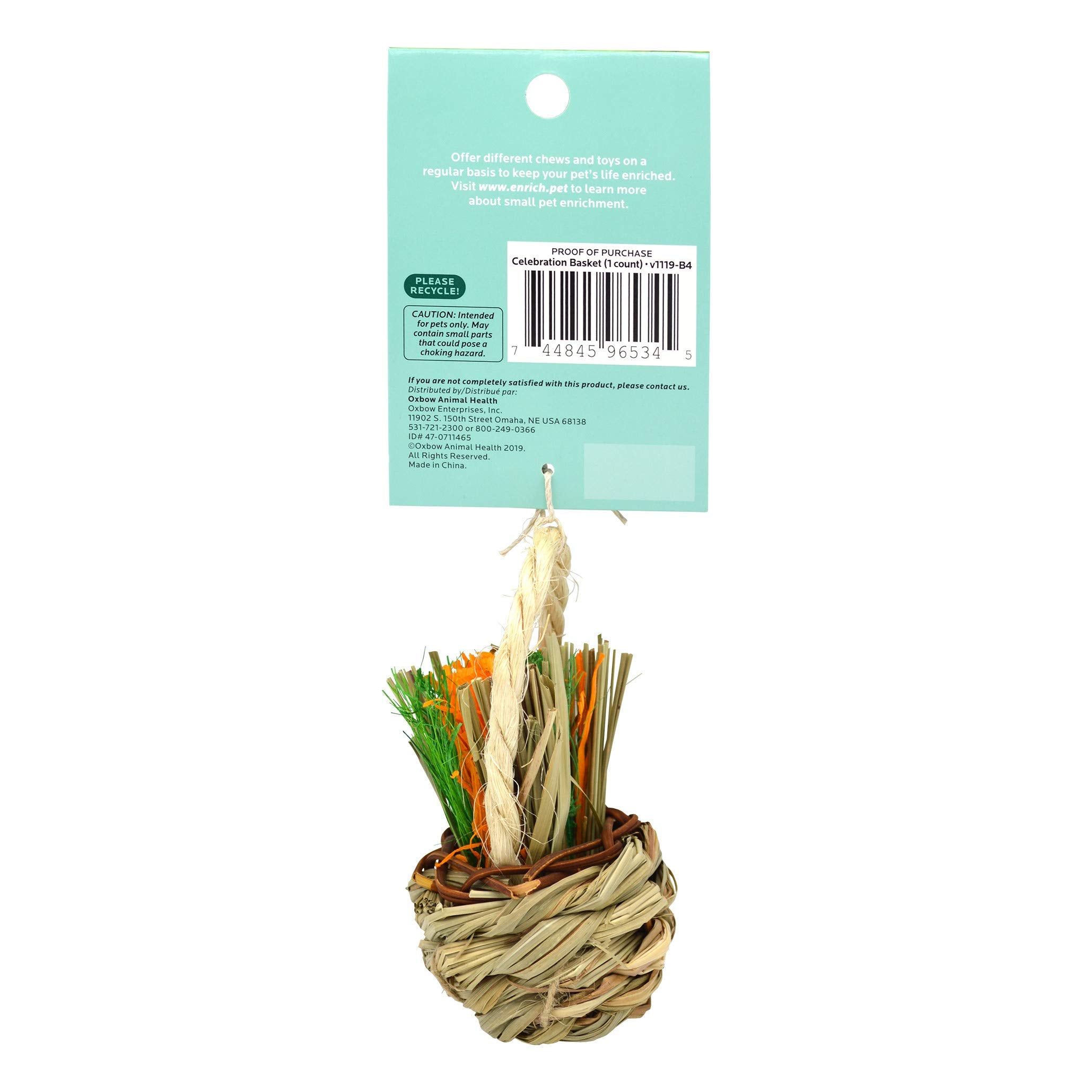 Oxbow Enriched Life Celebration Basket - Other Material, Single Color, Model 744845965345