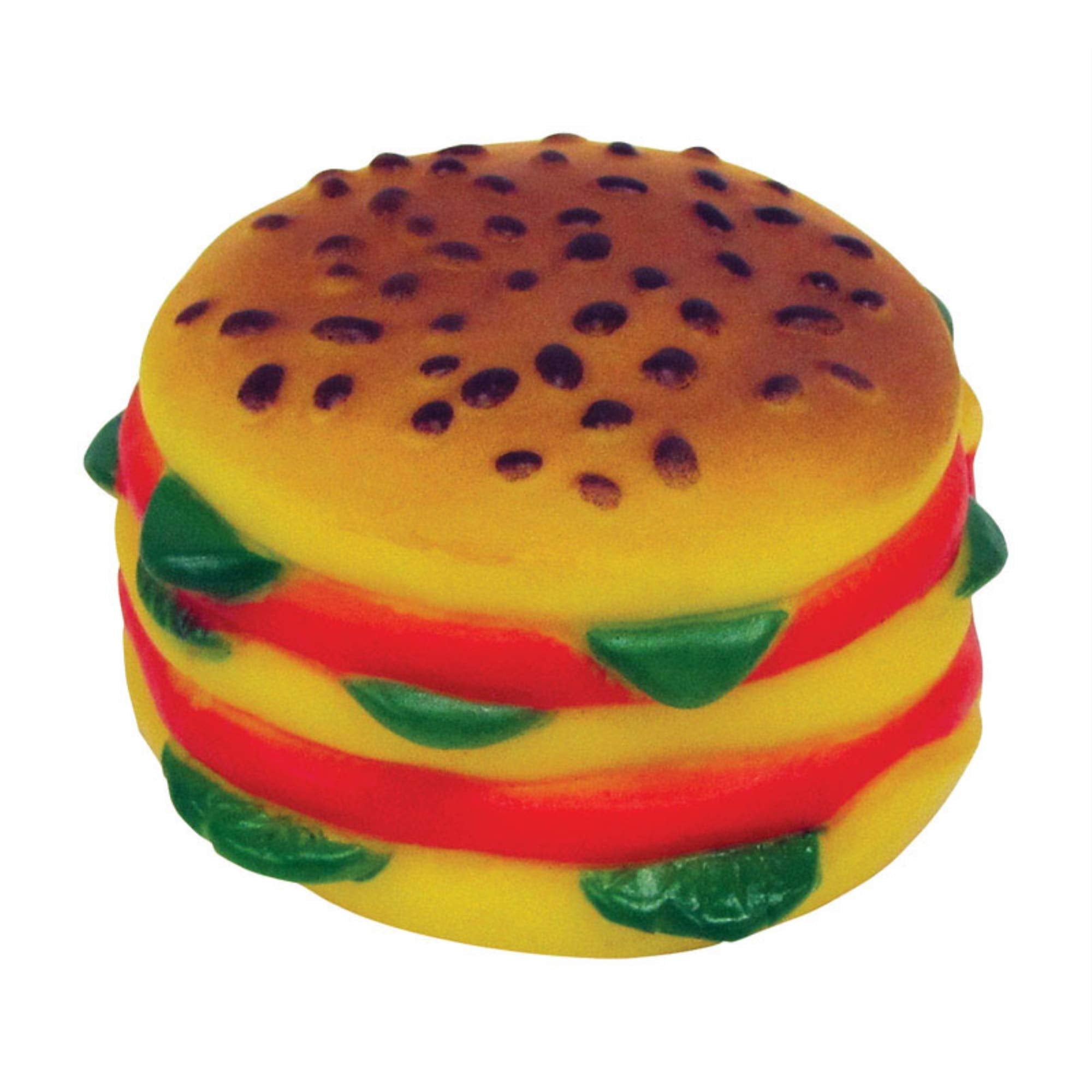 Boss Pet 52981 Vinyl Hamburger Dog Toy With Squeaker