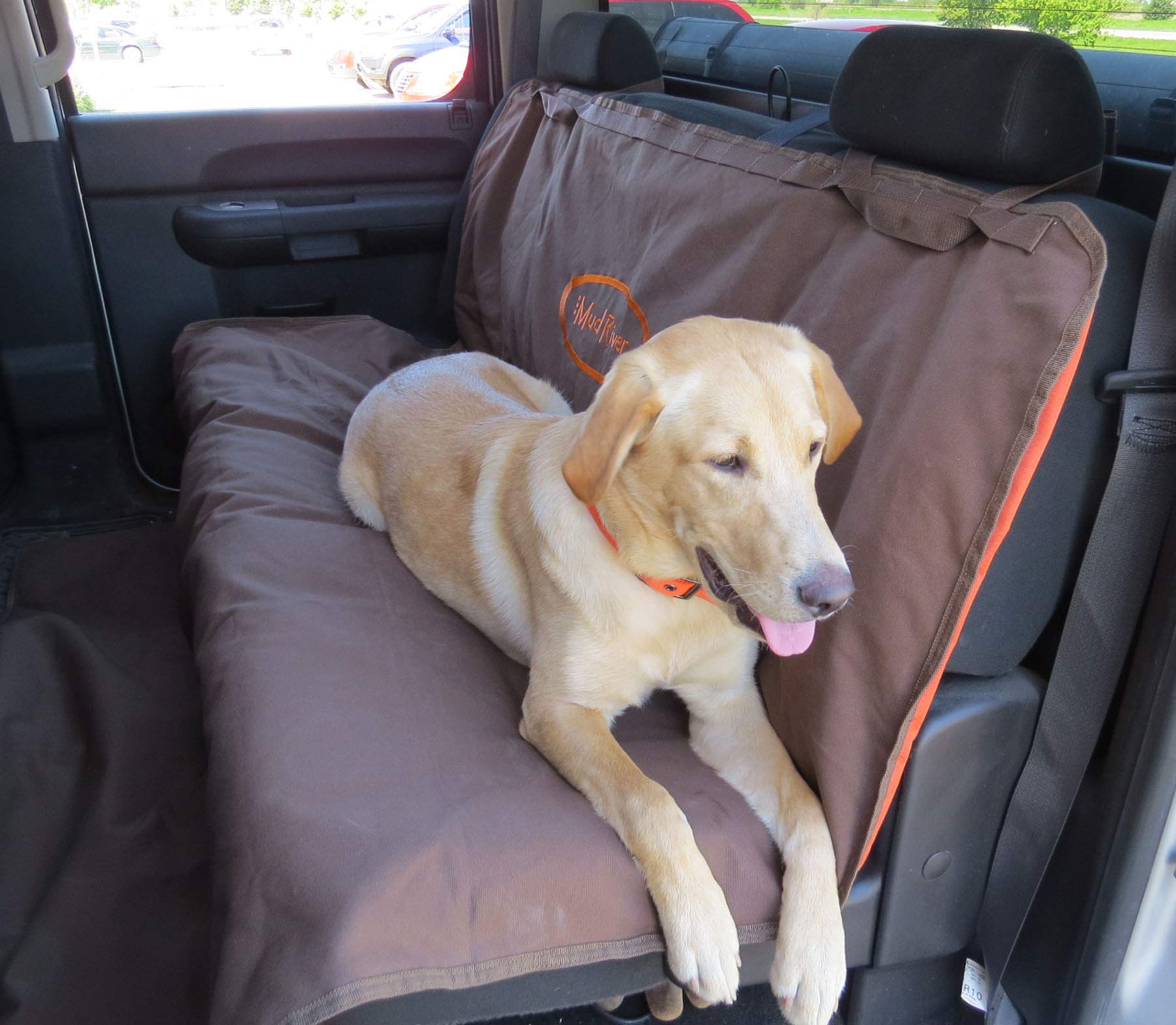 Mud River Mudriver MR7771 Brown Two Barrel Double Seat Cover, Regular/56 x 68
