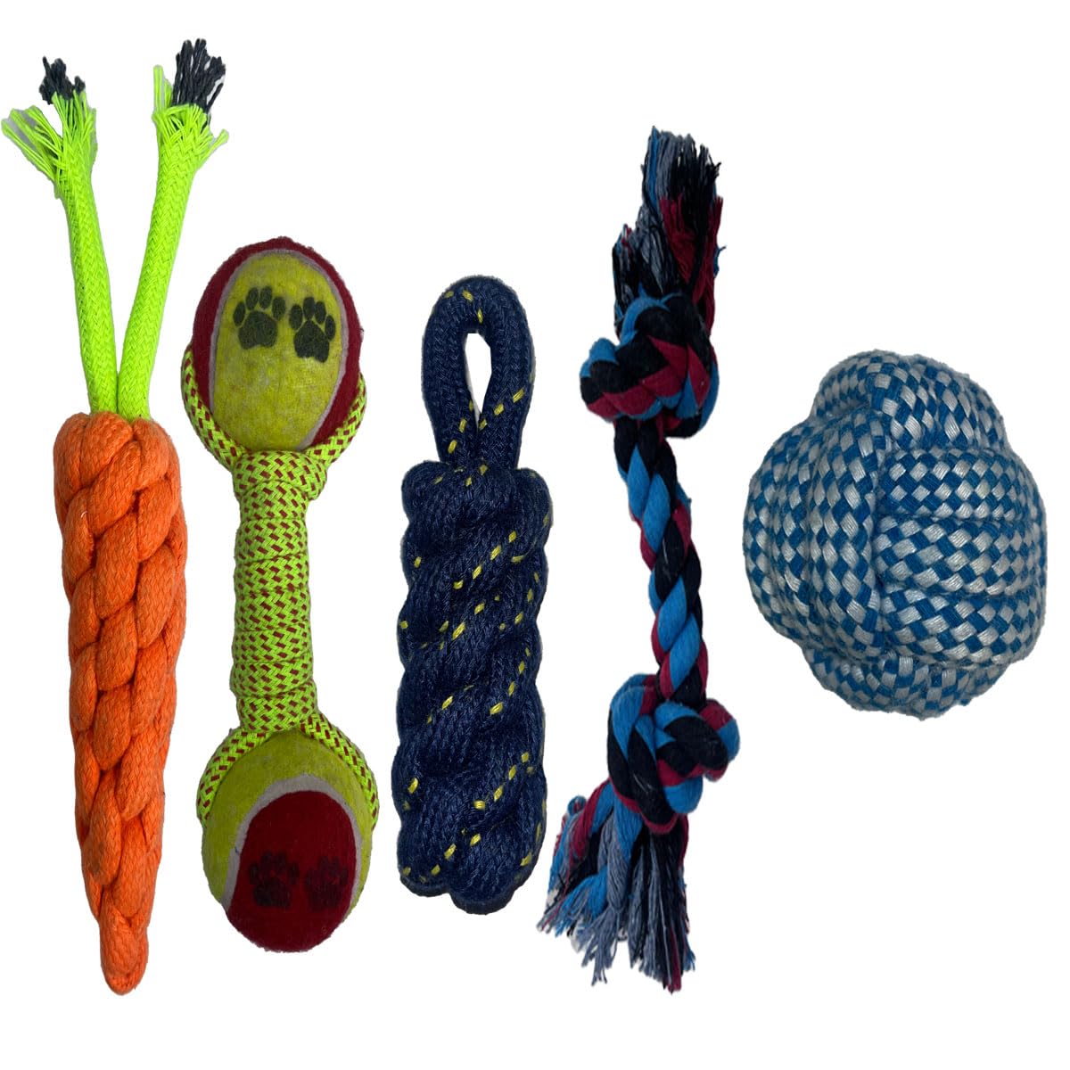 Waggy Tails Dog Bite Toy + Dog Toy + Dog Chew Toys + Puppy Teething Toys + Rope Toys + Dog Toys For Small To Medium Dogs + Dog T
