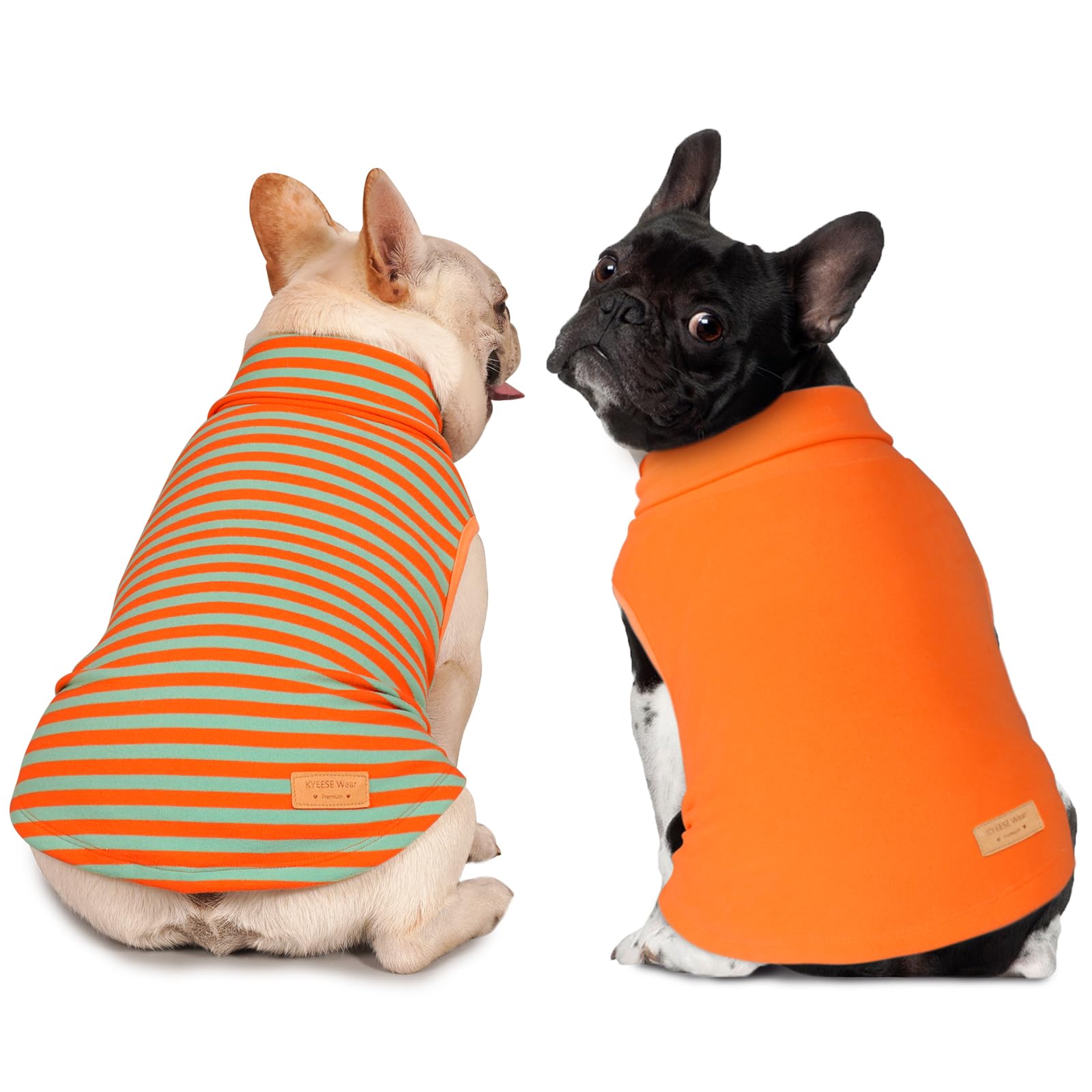 Kyeese 2Pack Dog Sweater Turtleneck Dog Sweaters For Small Dogs Male Stretchy Dog Clothes Soft Dachshund Clothes Pullover Dog Sweatshirt Warm Dog Coats Small Dog Sweaters