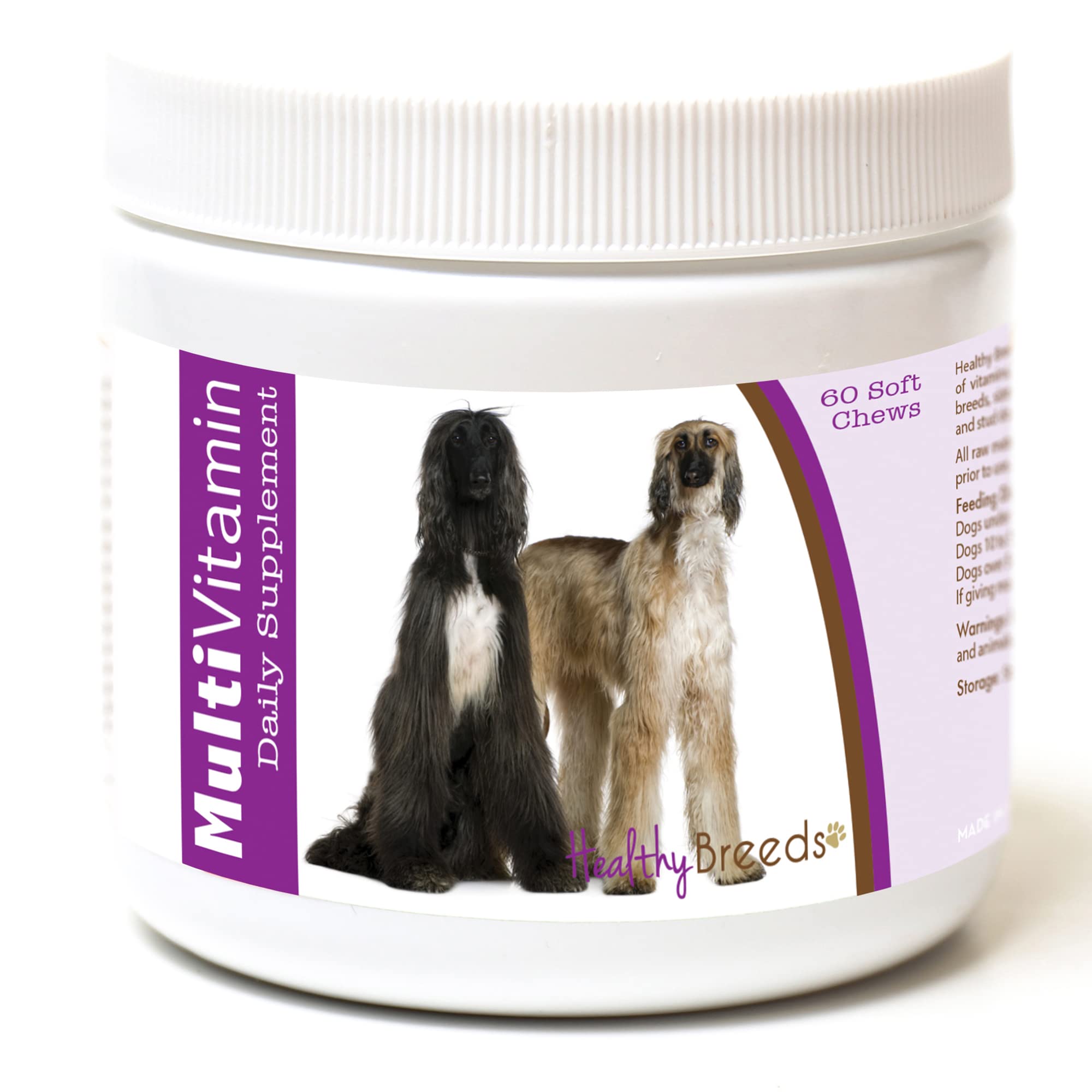 Healthy Breeds Afghan Hound Multi-Vitamin Soft Chews 60 Count
