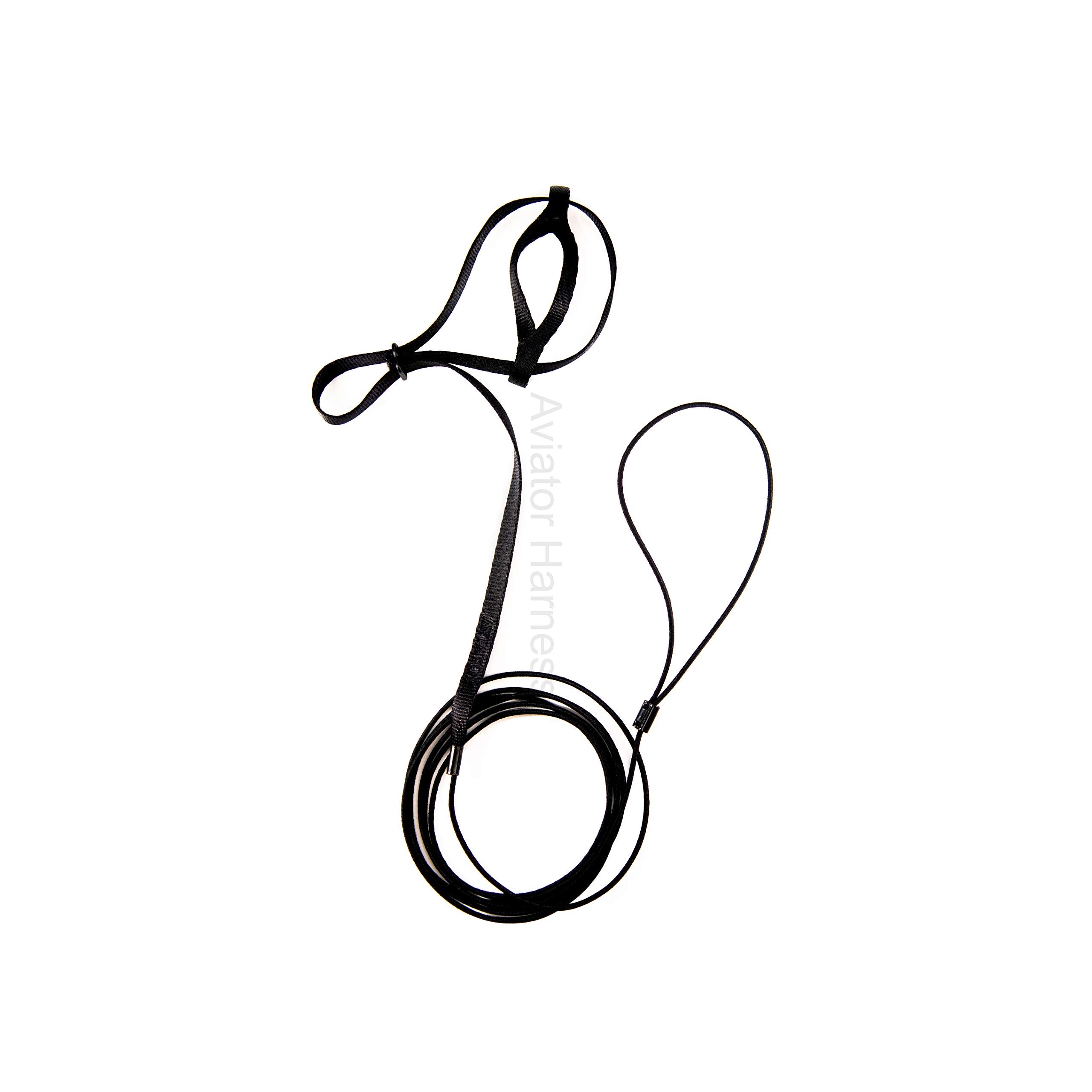 The AVIATOR Pet Bird Harness and Leash: Mini Black