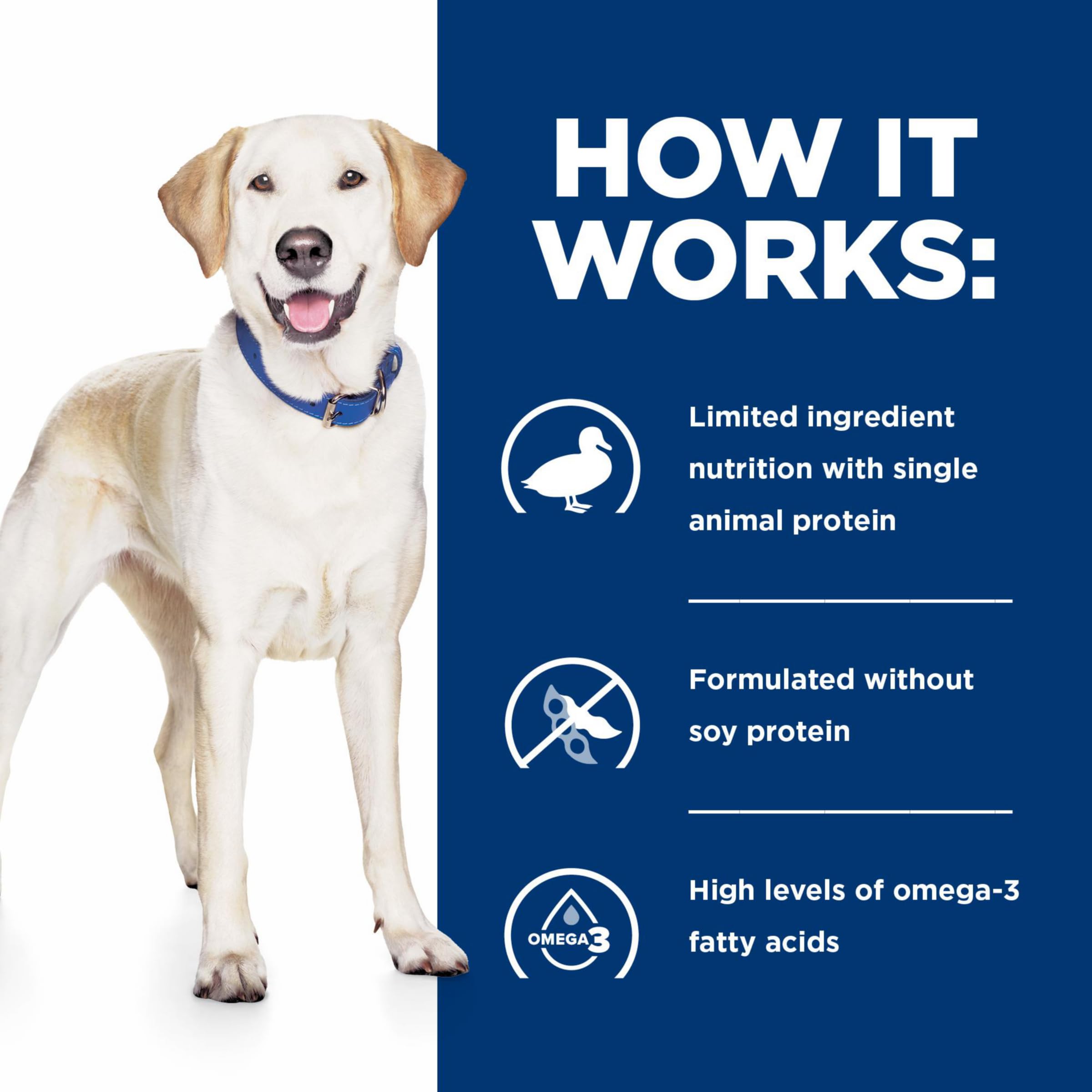 Hills Prescription Diet d/d Food Sensitivities Potato & Duck Formula Dry Dog Food, Veterinary Diet, 17.6 lb. Bag