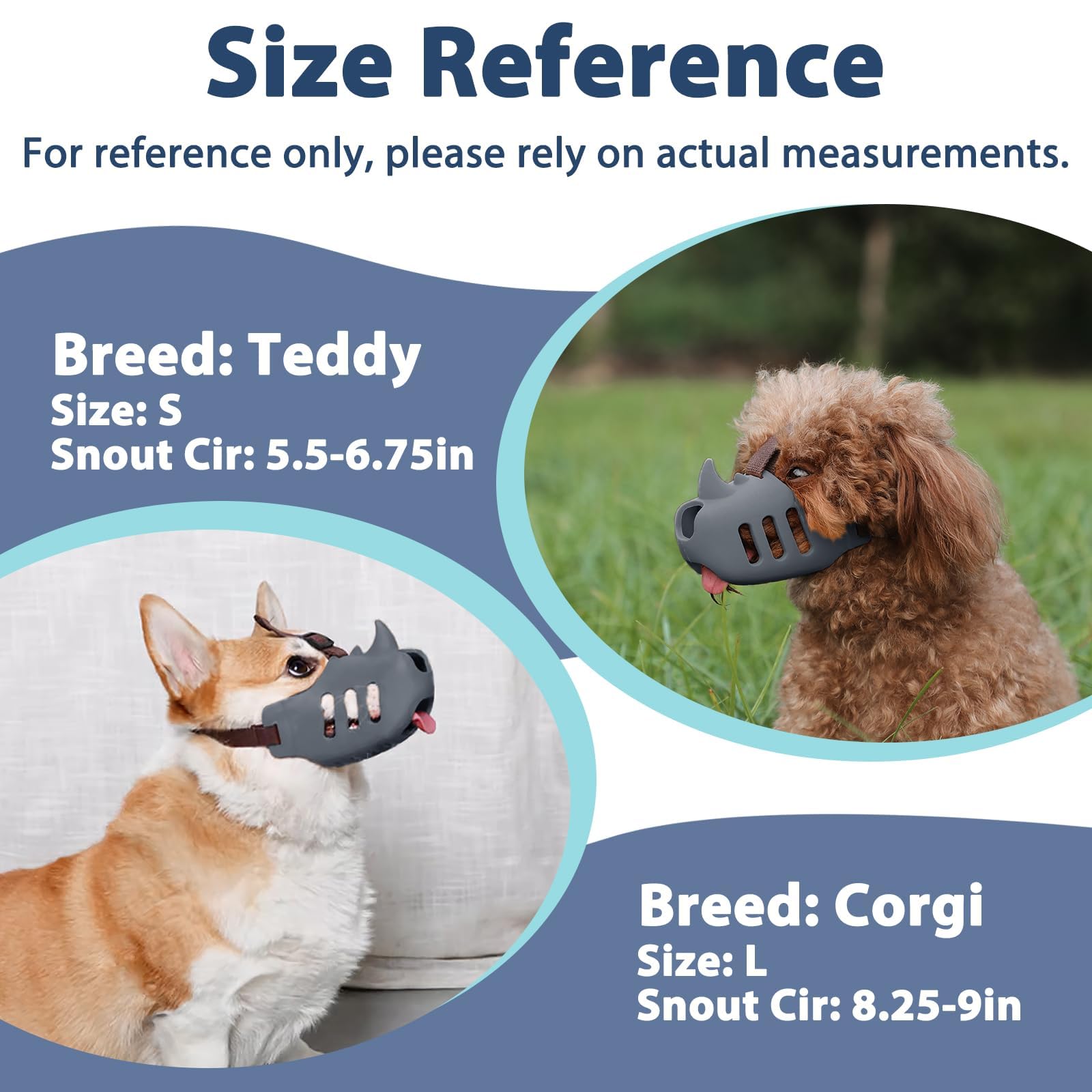 Luckypaw Dog Muzzle Soft Muzzle For Small Medium Dog Poodle Dachshund Breathable Silicone Cage Muzzle For Biting Chewing Funny R