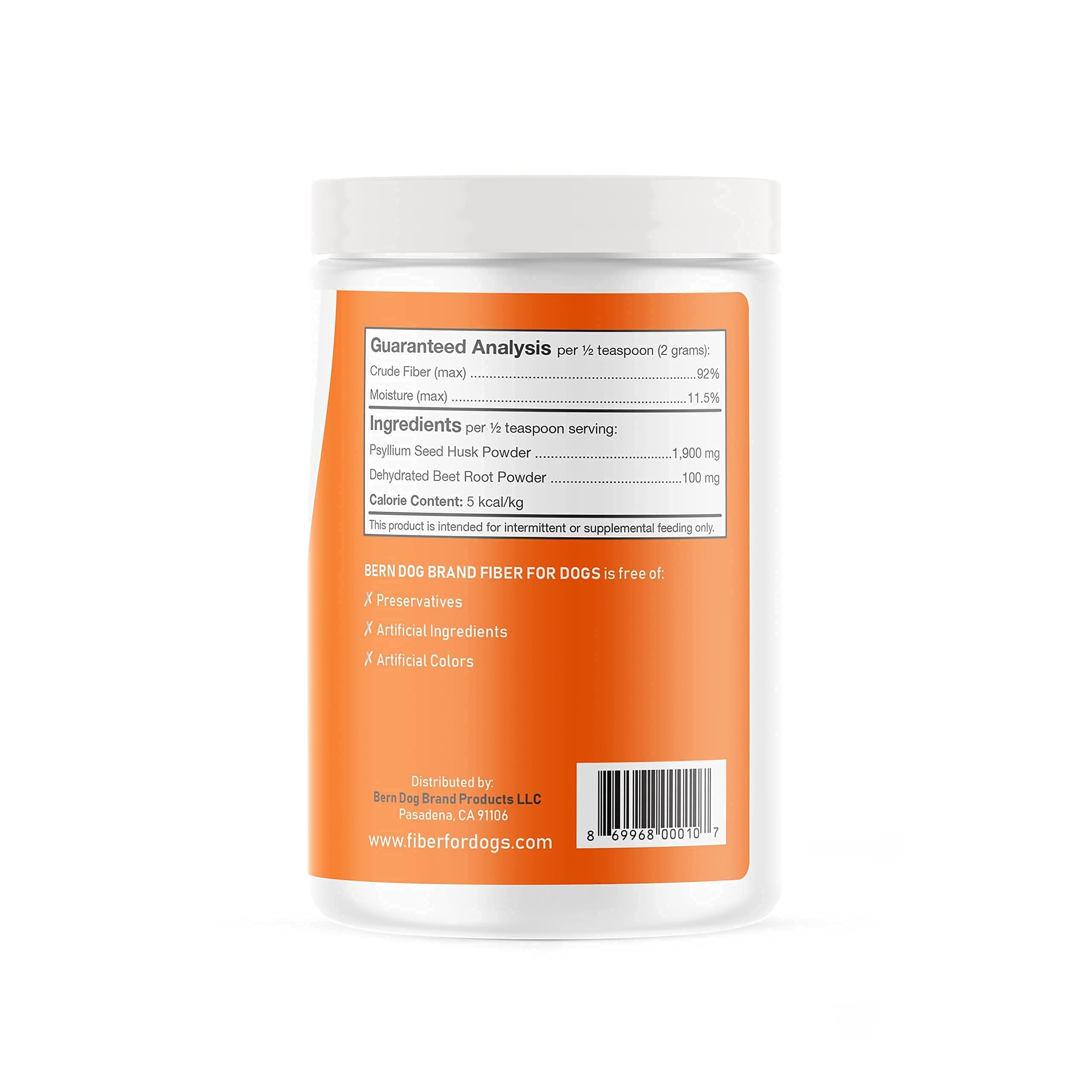 Fiber for Dogs Psyllium Seed Husk Powder & Dehydrated Beet Root Powder Aids a Number of Intestinal Disorders in Dogs Including D