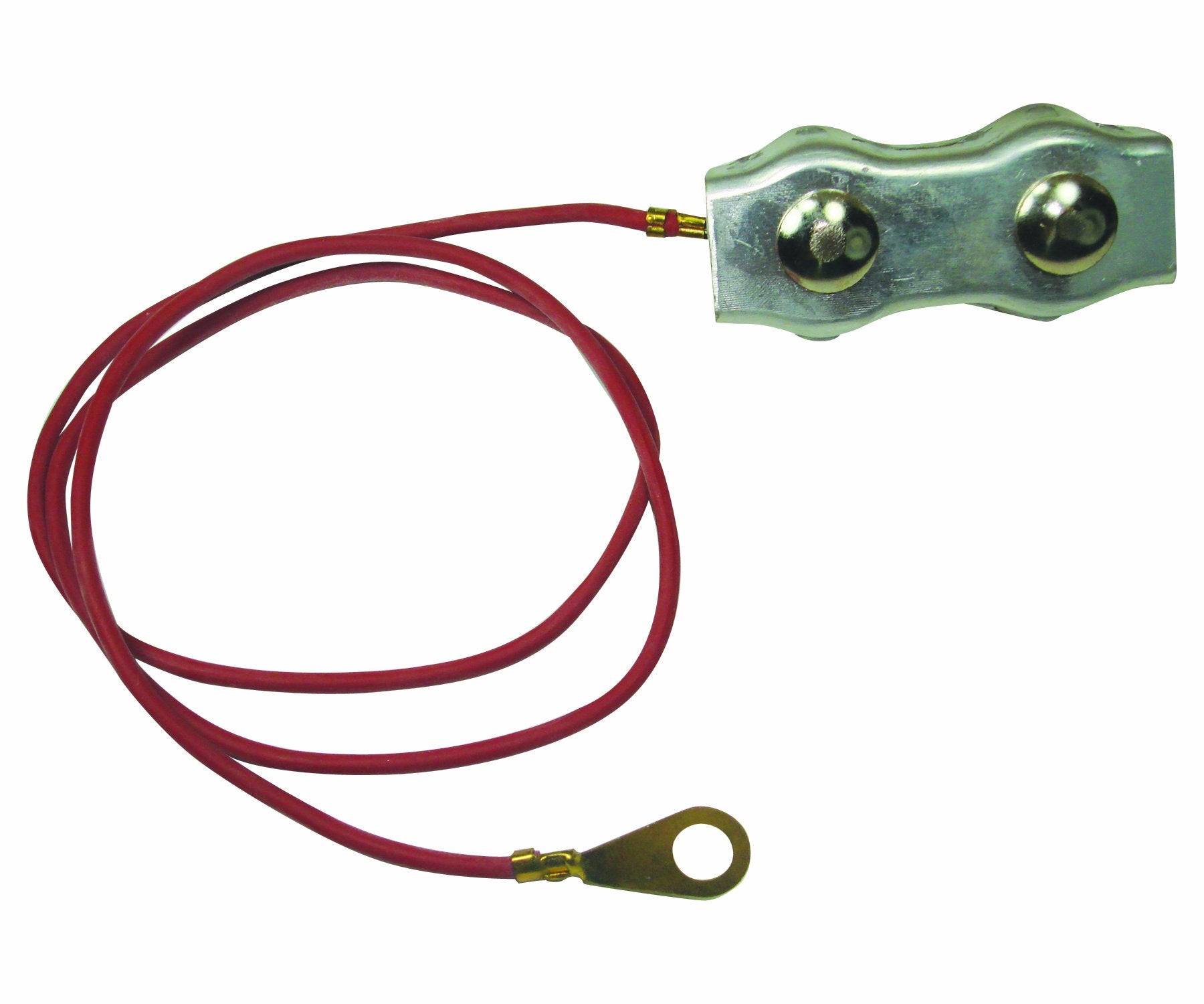Field Guardian Polyrope To Energizer Connector, 3/8-Inch, Aluminum, Silver