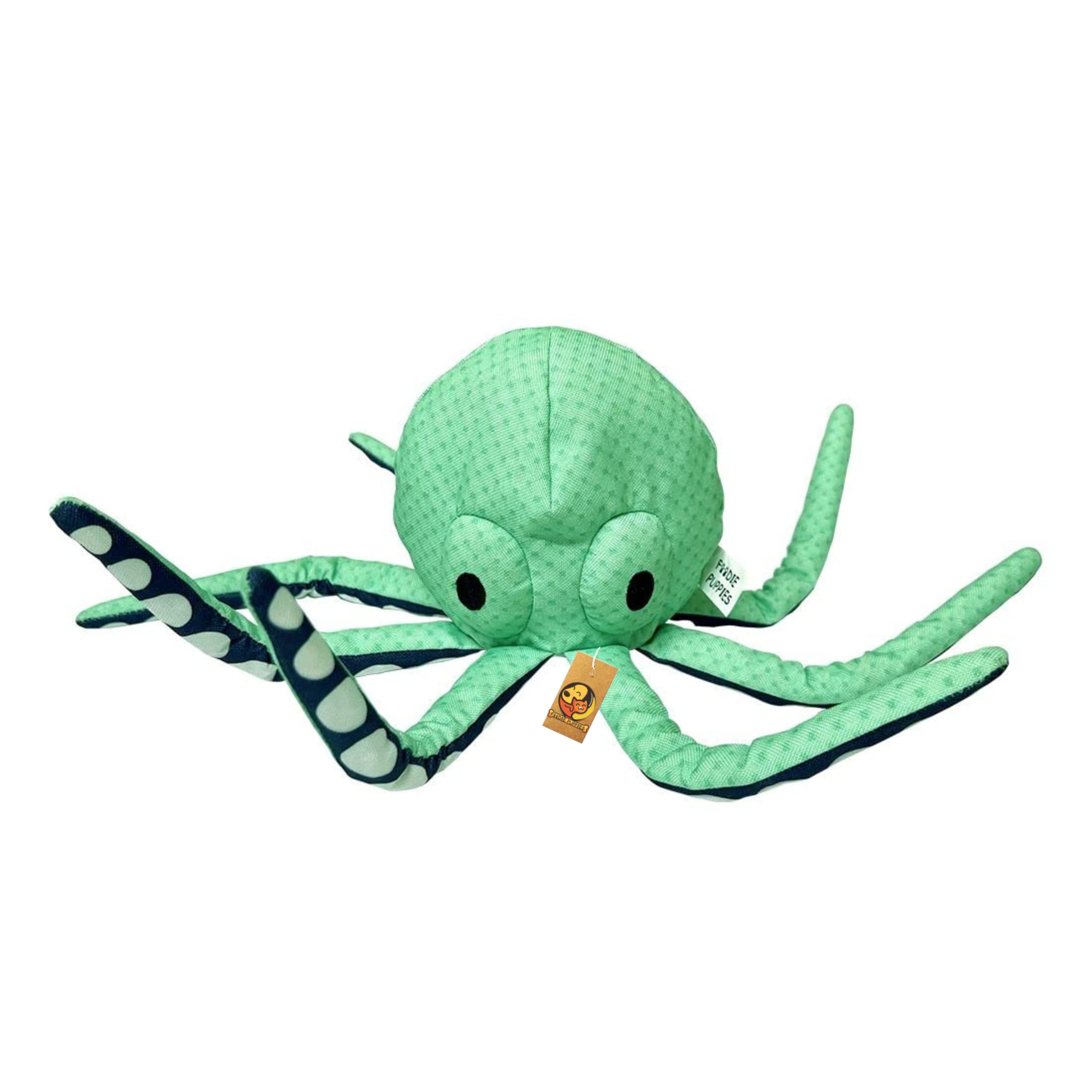 Foodie Puppies Octopus Crinkle Paper Toy With Squeaker InBuilt | Plush Toys For Small To Medium Dogs | Soft, Interactive, Teeth