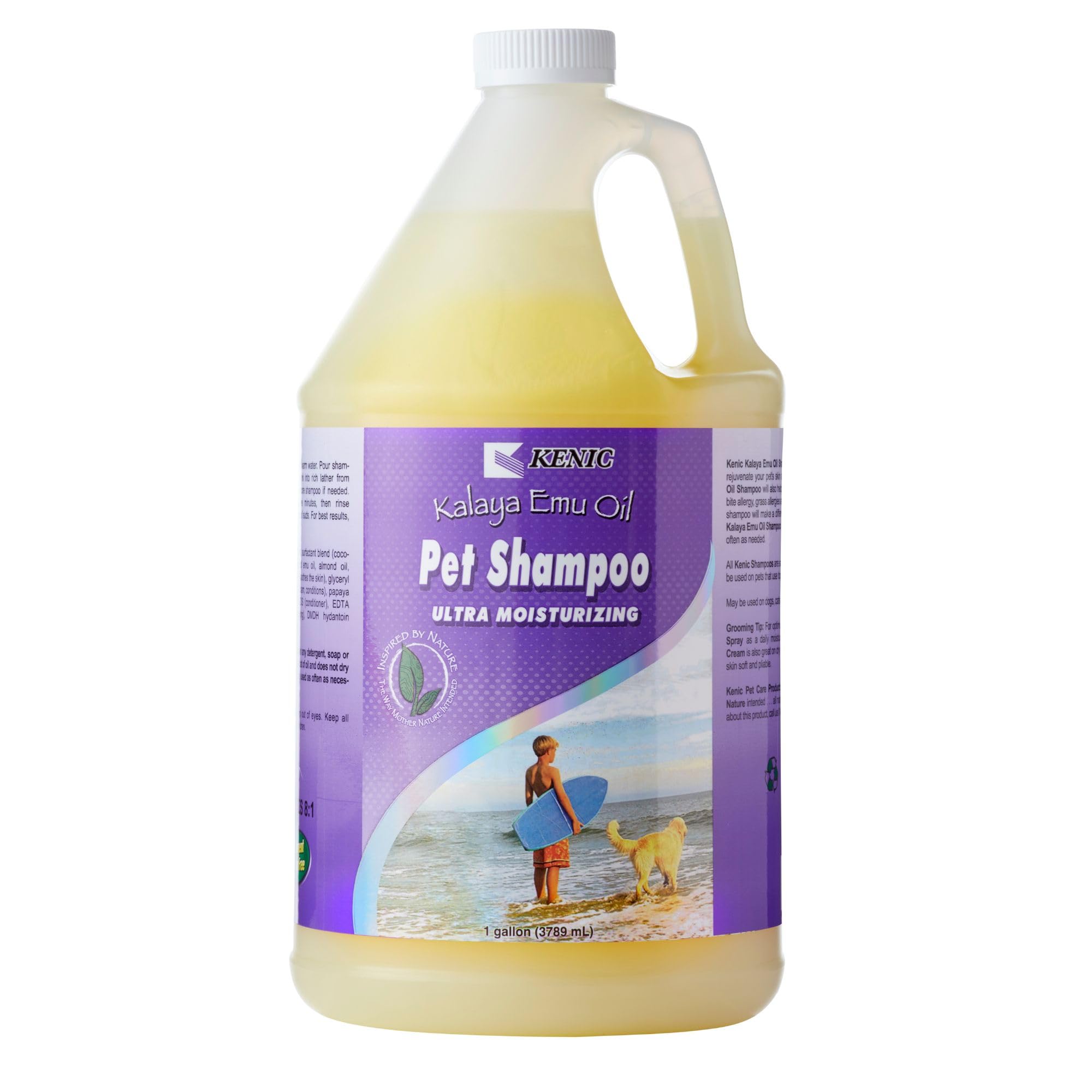 Kenic Premium Emu Oil Anti-Itch Dog & Cat Shampoo - Deep Moisture,Instant Relief for Dry, Irritated Skin, Natural Healing & Soot