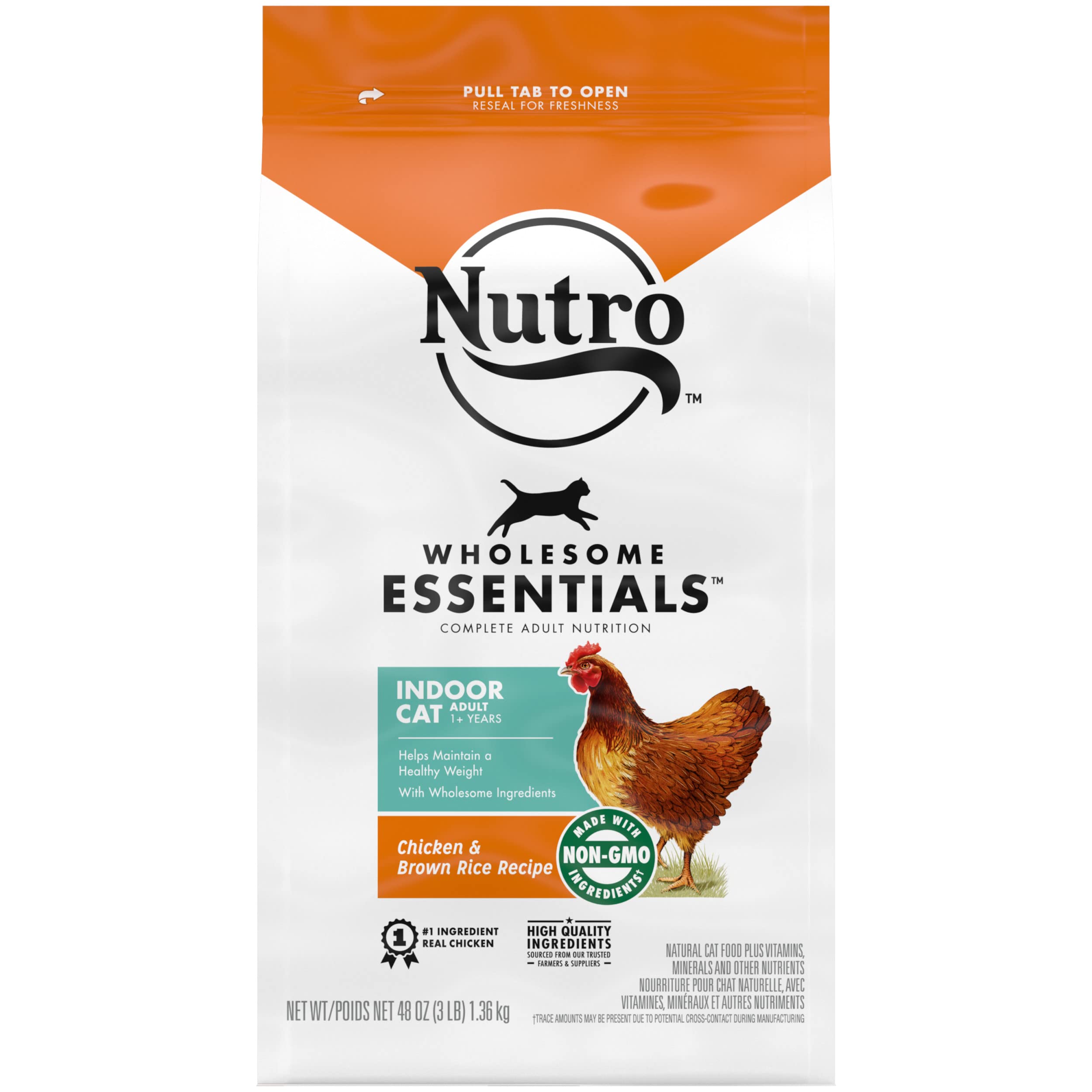 Nutro Indoor Adult - Chicken & Whole Brown Rice - 3 lb
