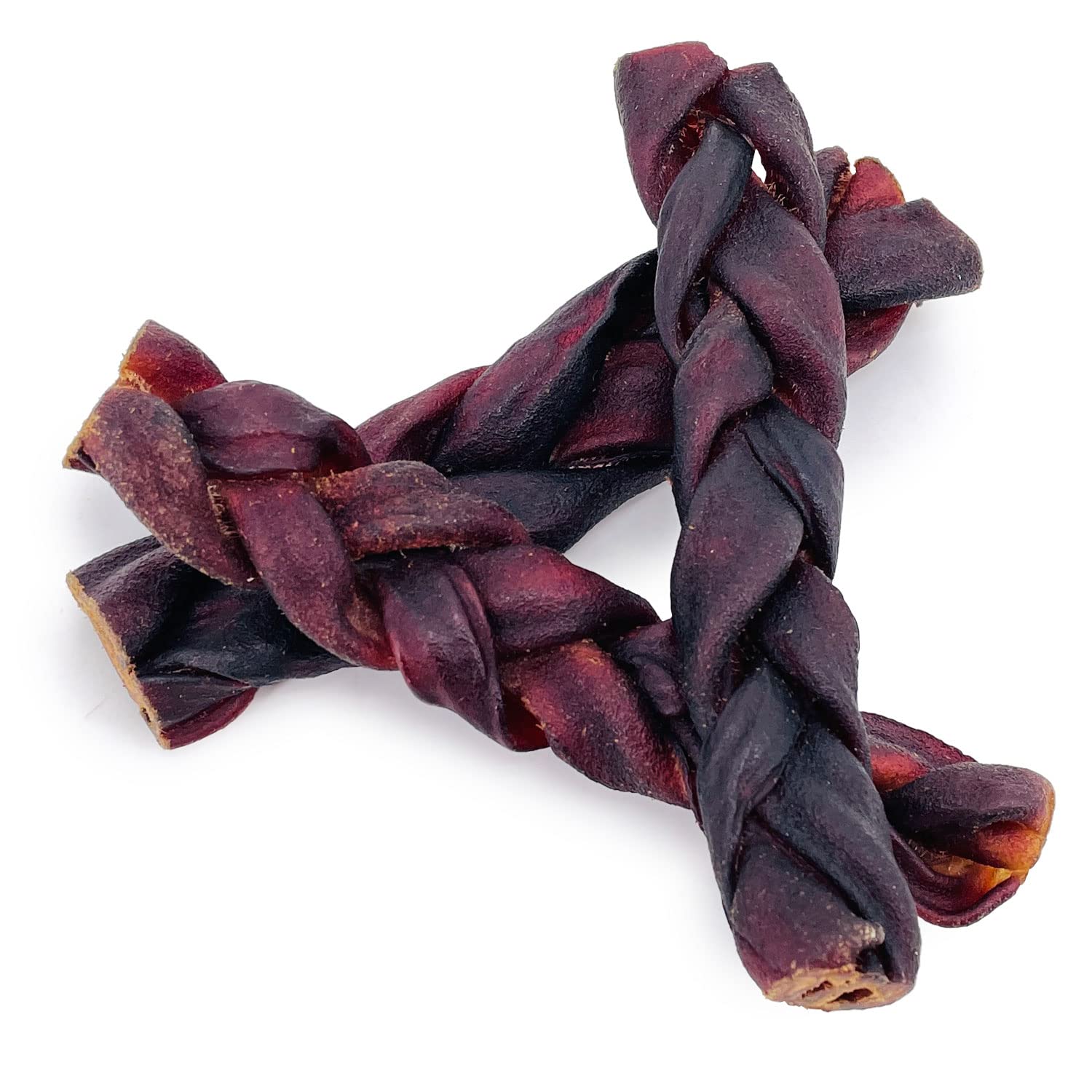 ValueBull USA Collagen Braid Beef Large Dog Chews, Thick 6 Inch 25 Count - Natural Glucosamine & Chondroitin for HIPS, Joints, S