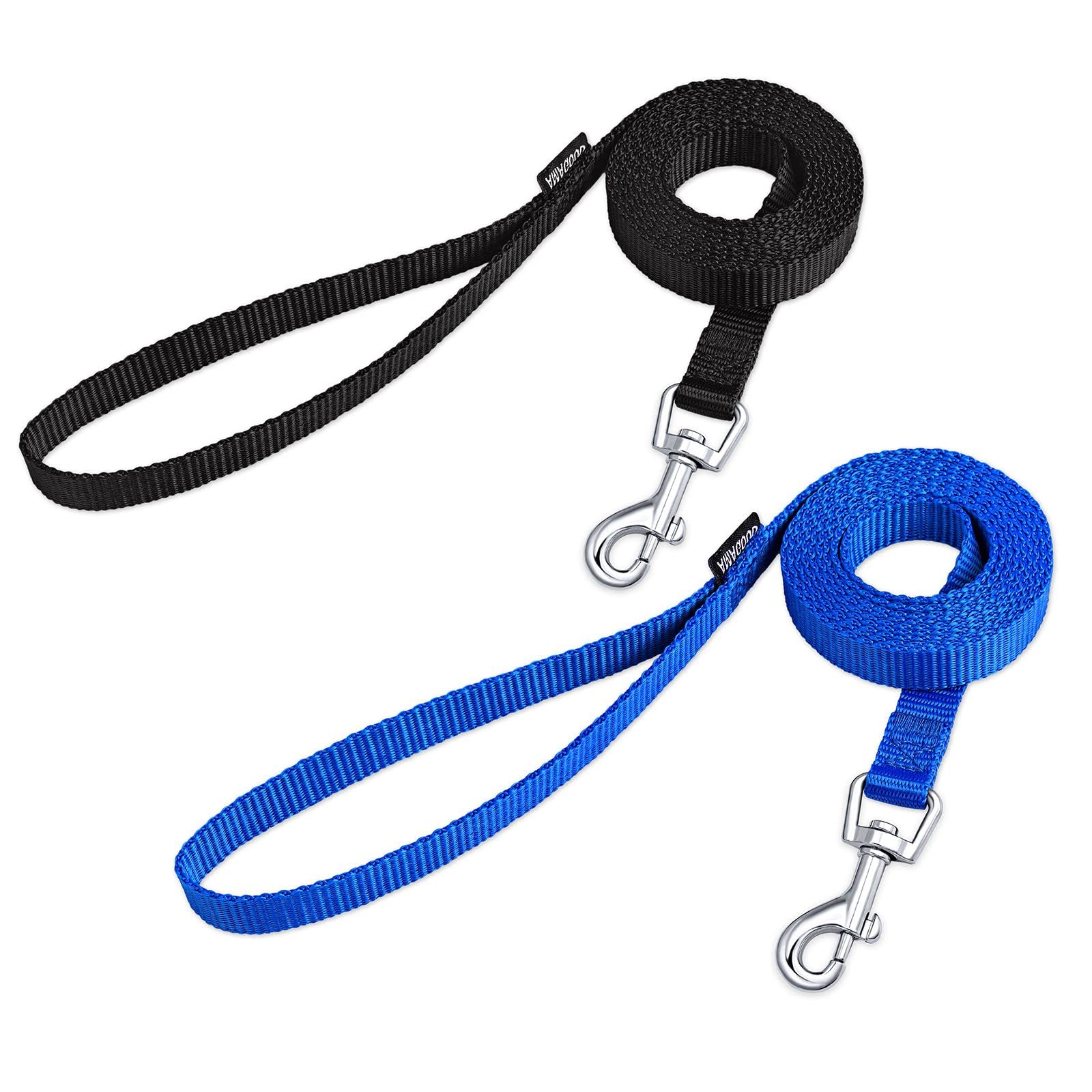 Amagood 6 Ft Puppy/ Dog Leash, Strong And Durable Traditional Style Leash With Easy To Use Collar Hook, Great For Small, Medium 