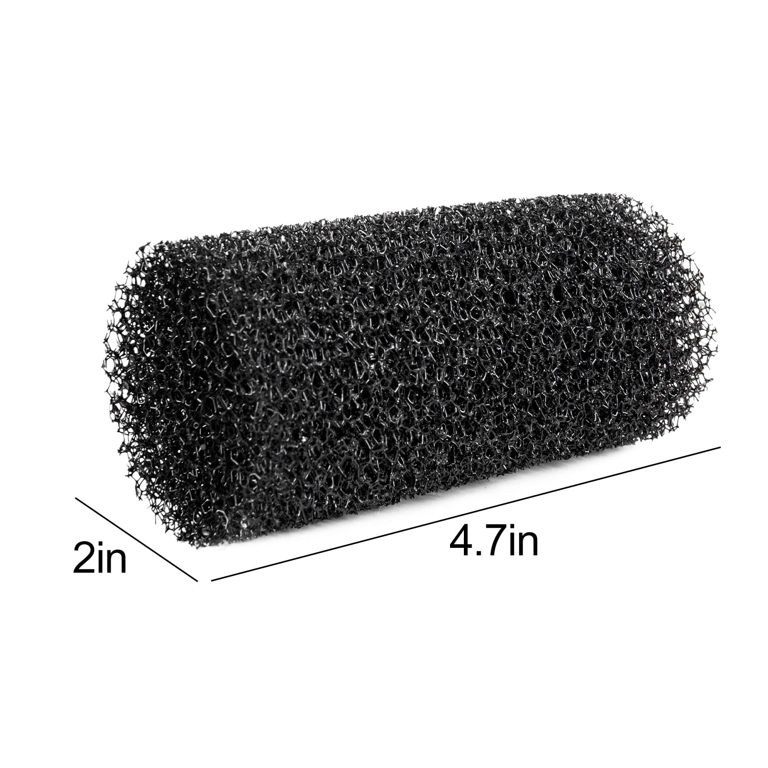 Yaubay 4 Pcs Internal Filter Sponge Foam, Aquarium Bio Sponge Rolls Of Fish Tank Filter Accessories 4.5'' X 2''