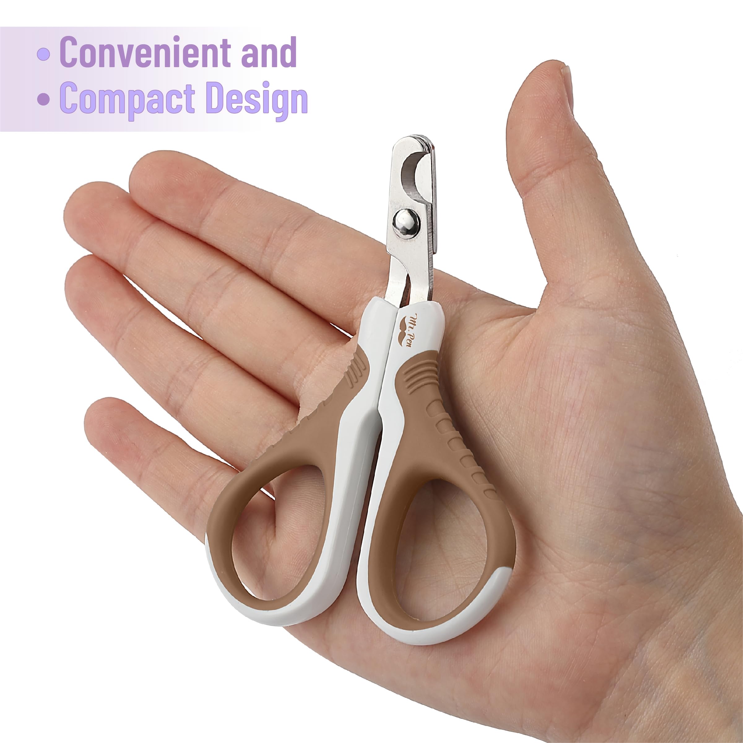Mr. Pen- Cat Nail Clipper, Brown, Cat Nail Trimmer, Cat Nail Clippers, Cat Claw Clippers, Cat Clippers For Nails, Pet Nail Clippers, Kitten Nail Clipper, Small Dog Nail Clipper, Cat Claw Trimmer