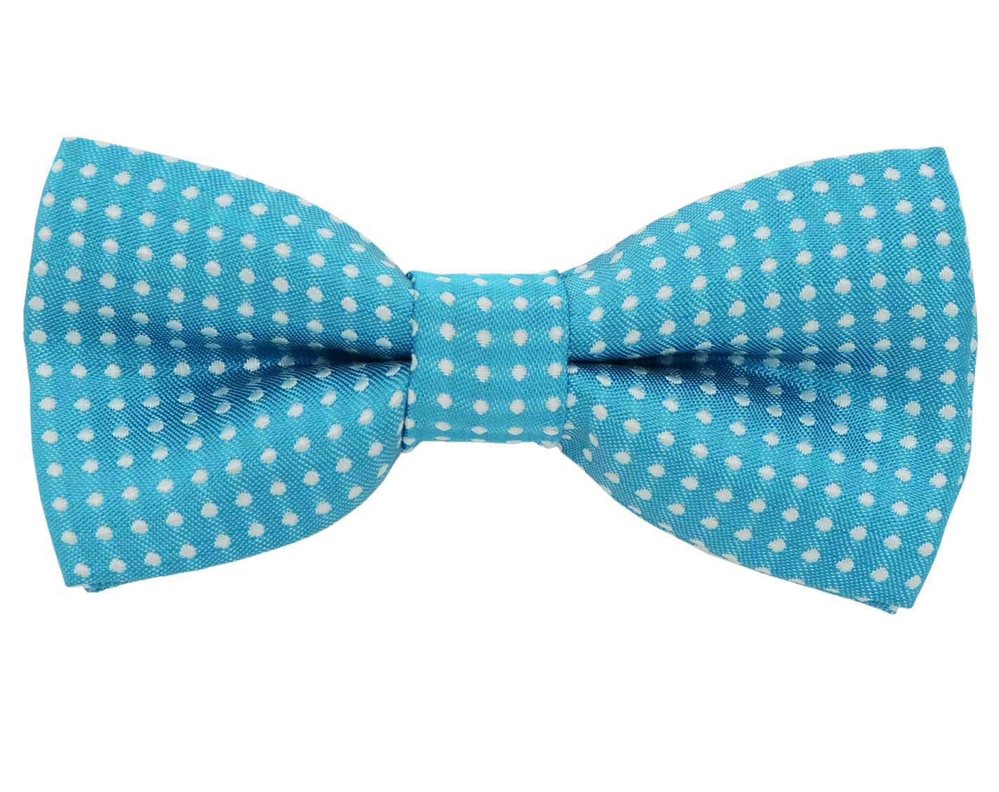 Colorful Polka Dots Bow Tie,Adjustable Bowtie Fashion Accessories for Pet Dog Cat (blue)