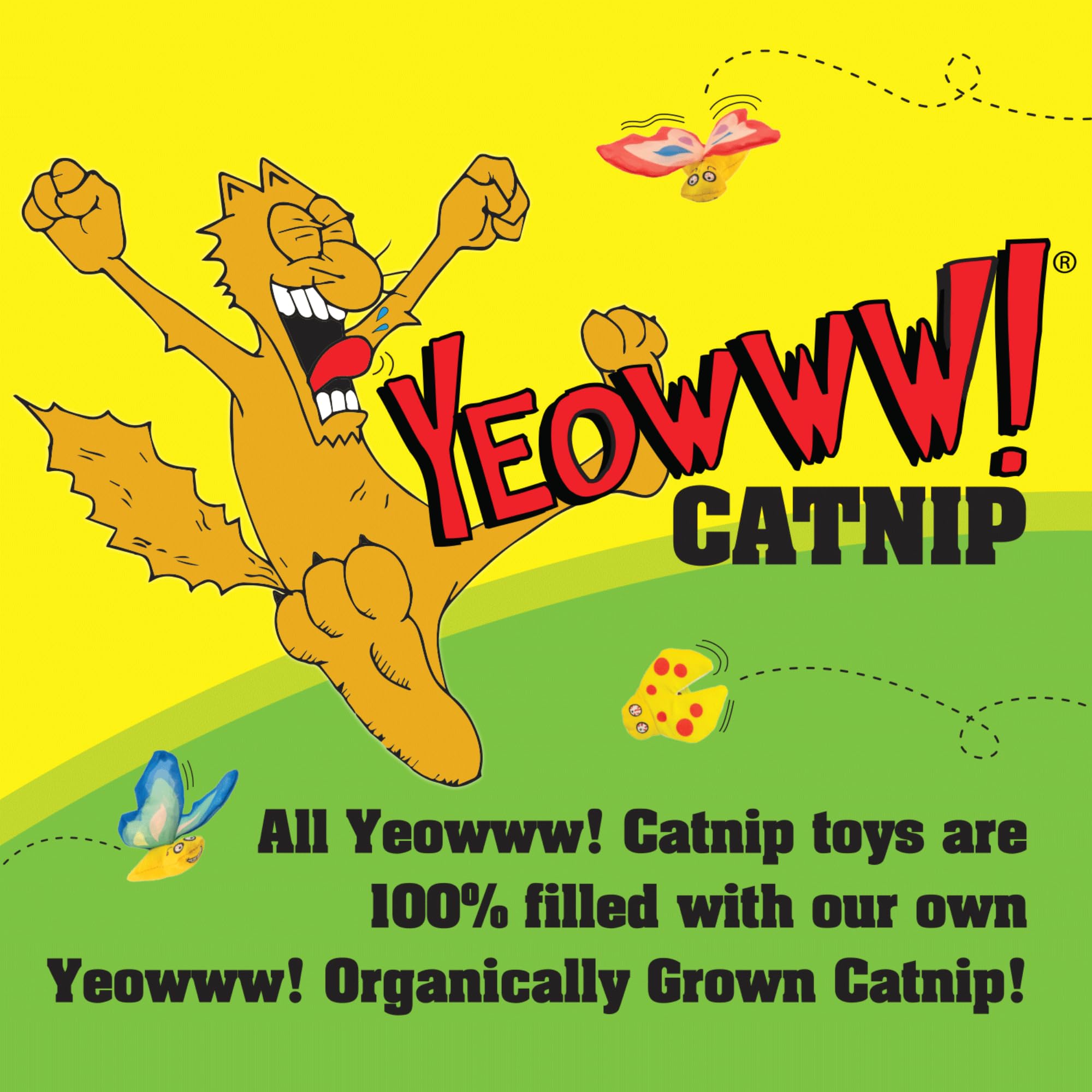 Yeowww! Catnip Toy - Yellow Banana, 1 Pack, Cotton Material, Model 8 12402 00004 1
